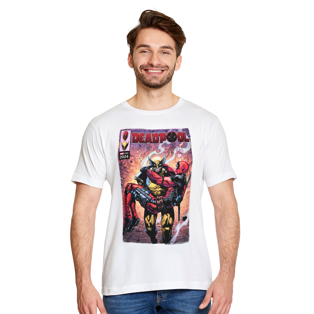 Product image Deadpool and Wolverine Best Bubs Comics T-Shirt White
