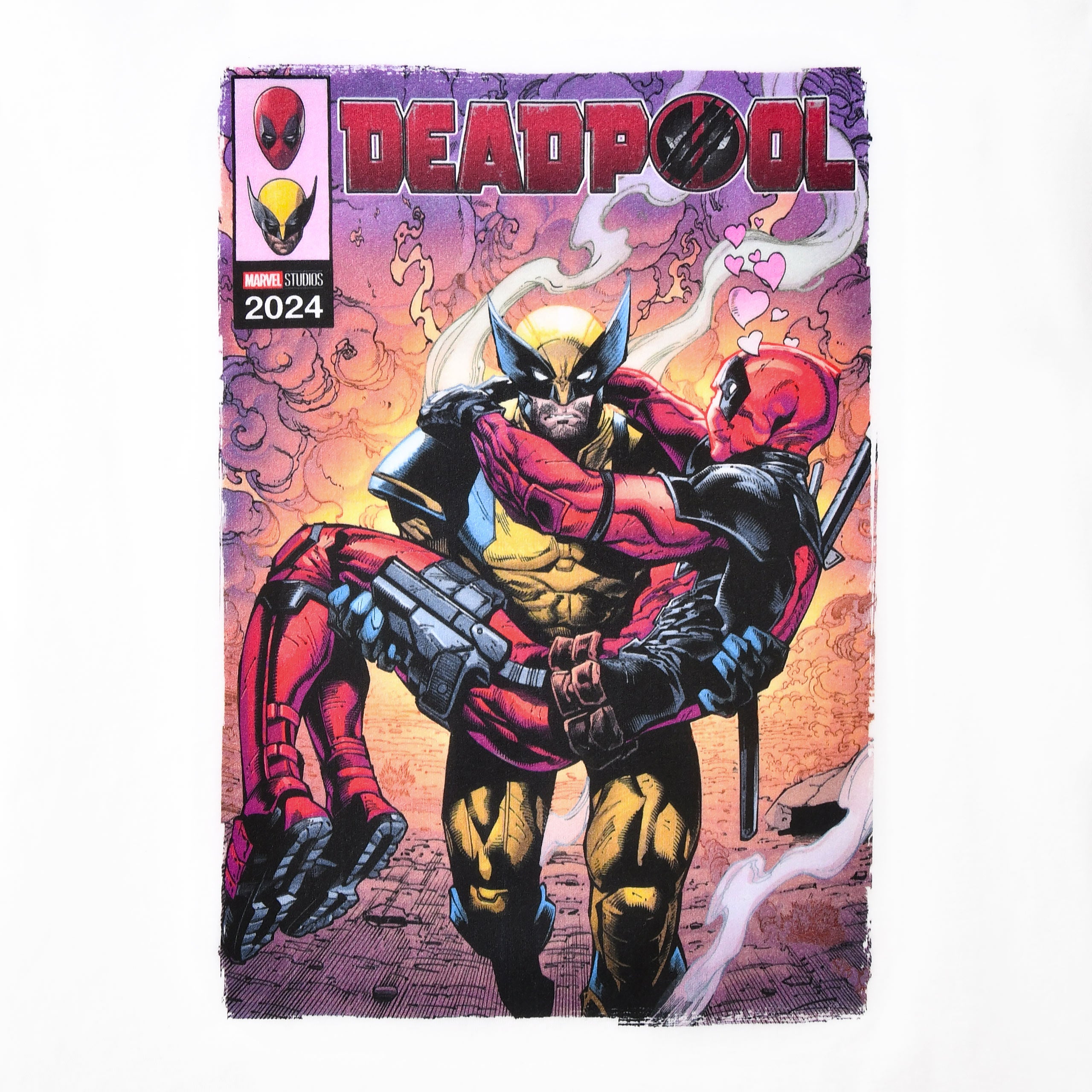 Product image Deadpool and Wolverine Best Bubs Comics T-Shirt White