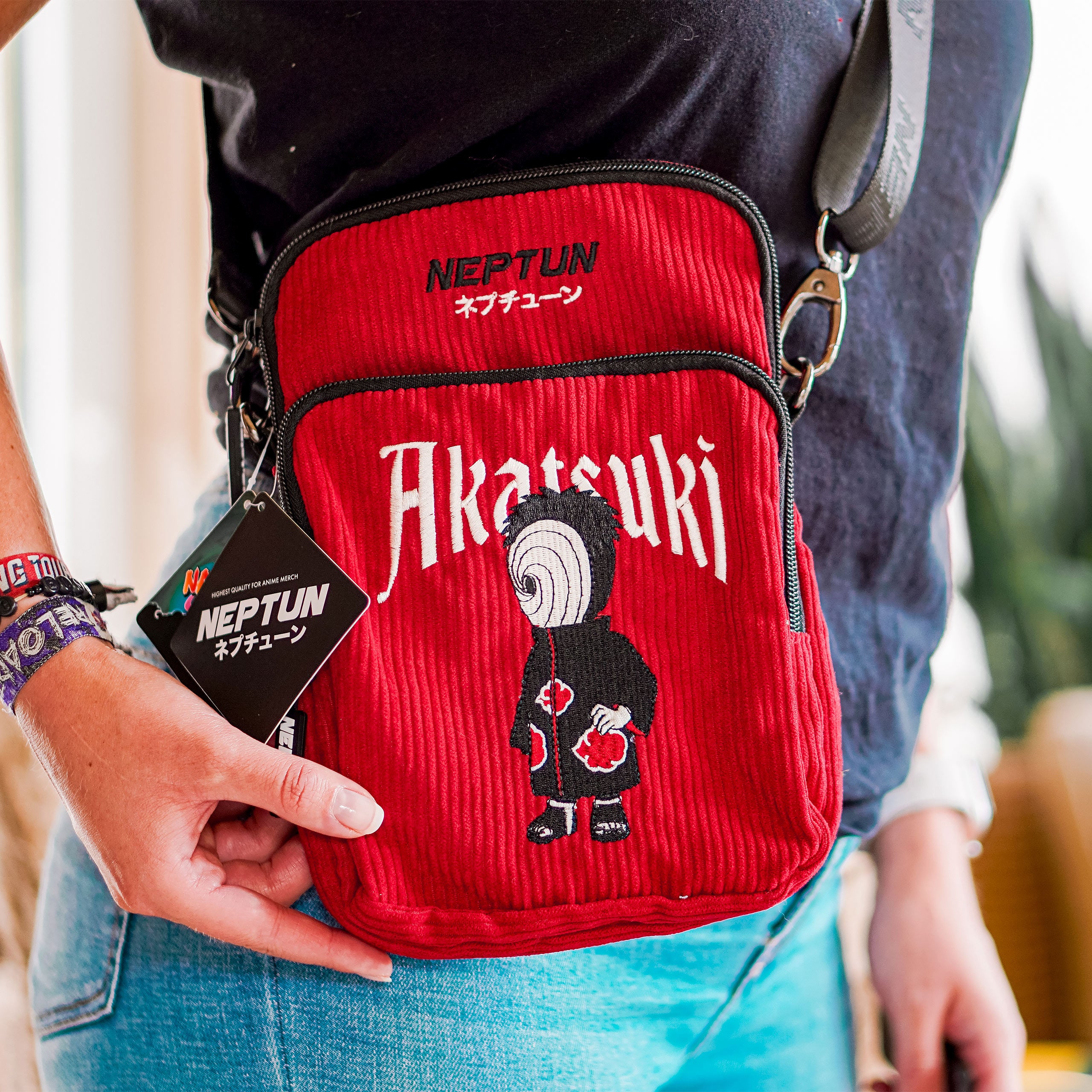 Product image Naruto - Akatsuki Crossbody Bag red