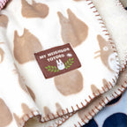 Product image Totoro - Silhouette Fleece Blanket with Teddy Fleece