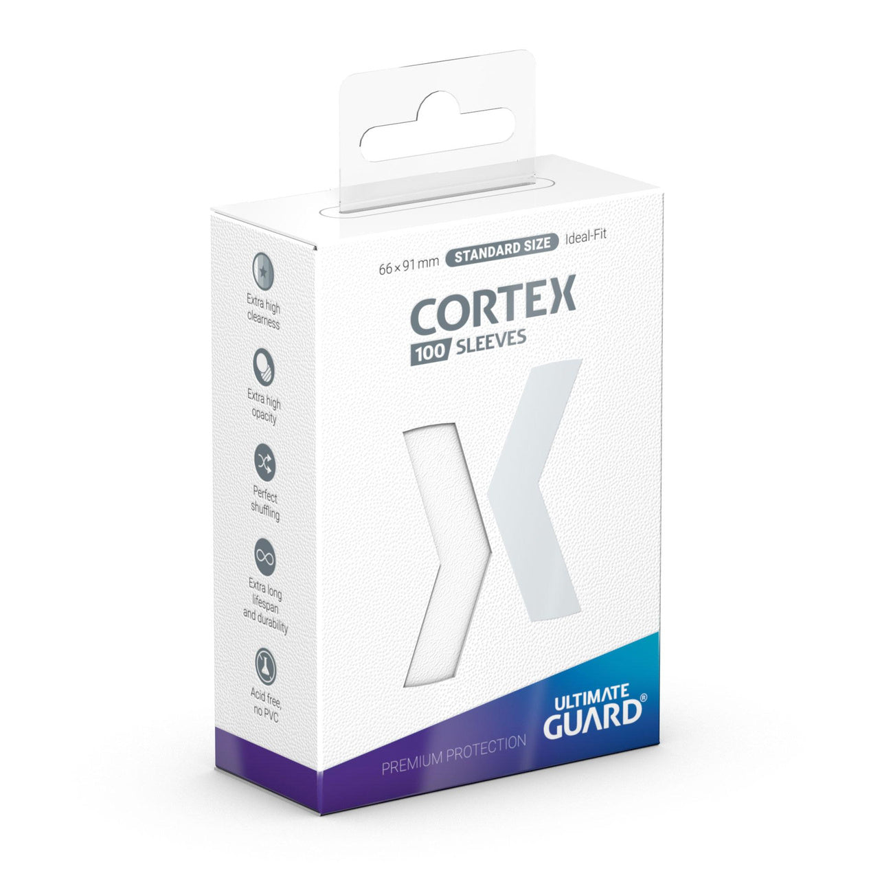 Product image Cortex Card Sleeves White 100 Pack Ultimate Guard for TCG Standard Size