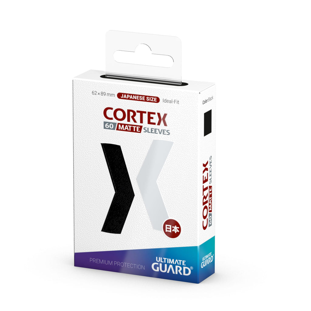 Product image Ultimate Guard Cortex Card Sleeves Matte Black 60-Pack, Japanese Size for TCG