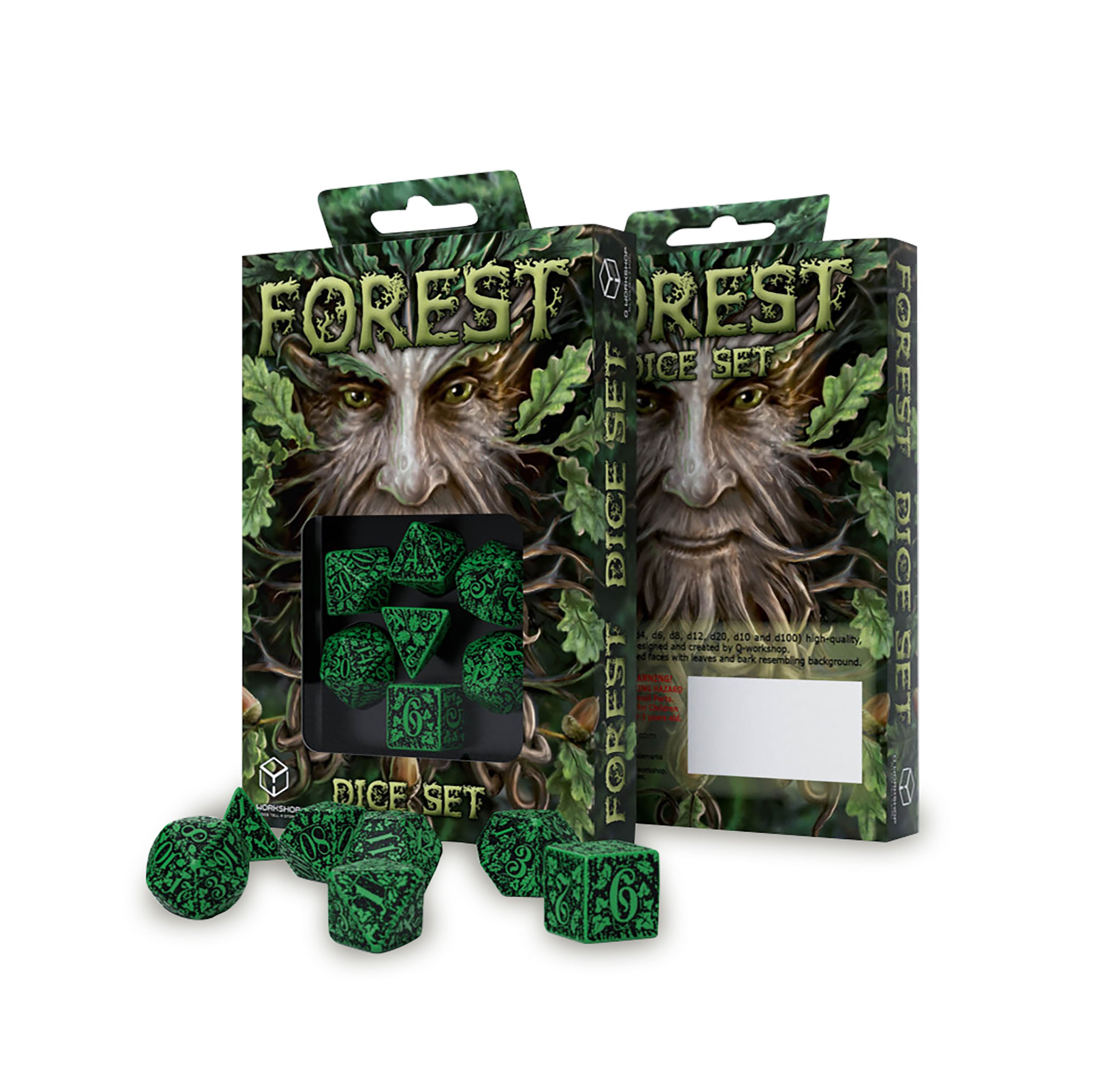 Product image Forest Jungle Dice Set 7pcs green