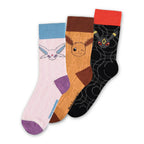 Product image Pokemon - Eevee Evolution Socks 3-Pack Brown-Black-Pink