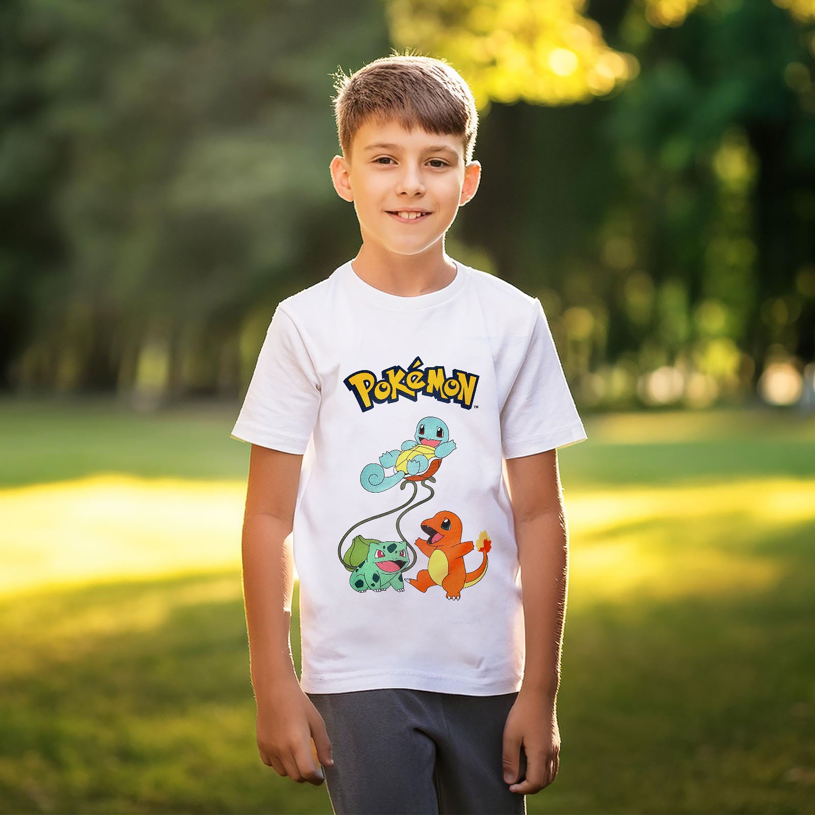 Product image Pokemon - Original Trio T-Shirt Kids white