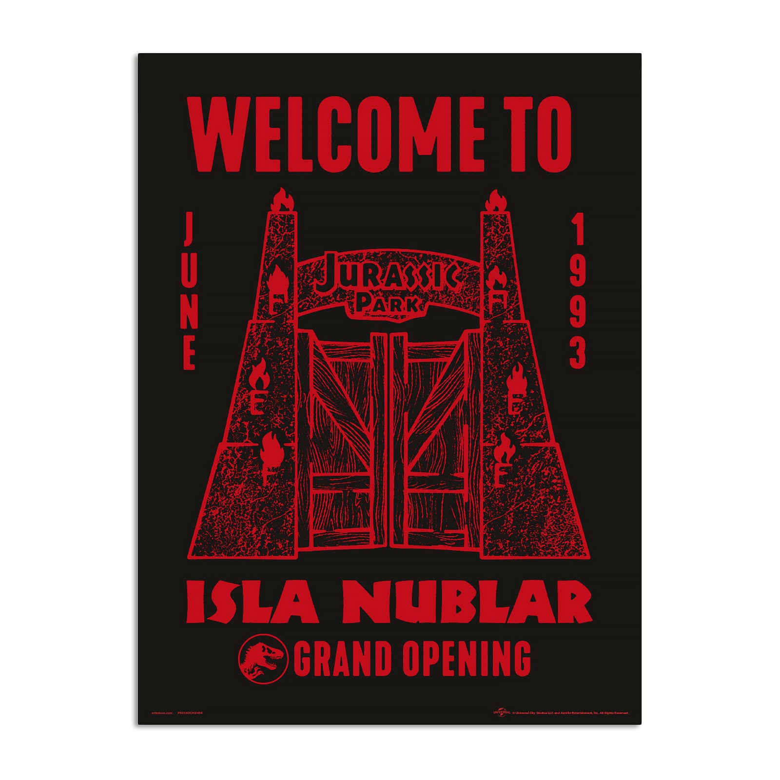Product image Jurassic Park - Welcome to Isla Nublar Wall Art
