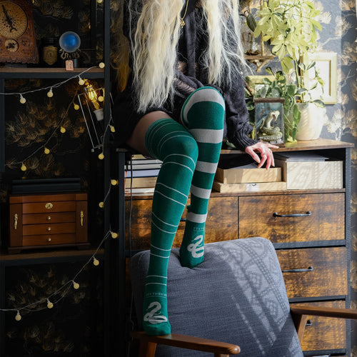 Product image Harry Potter - Slytherin Overknee Socks 2-Pack