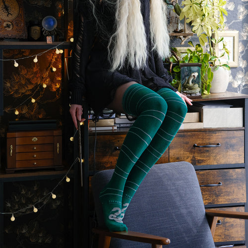 Product image Harry Potter - Slytherin Overknee Socks 2-Pack
