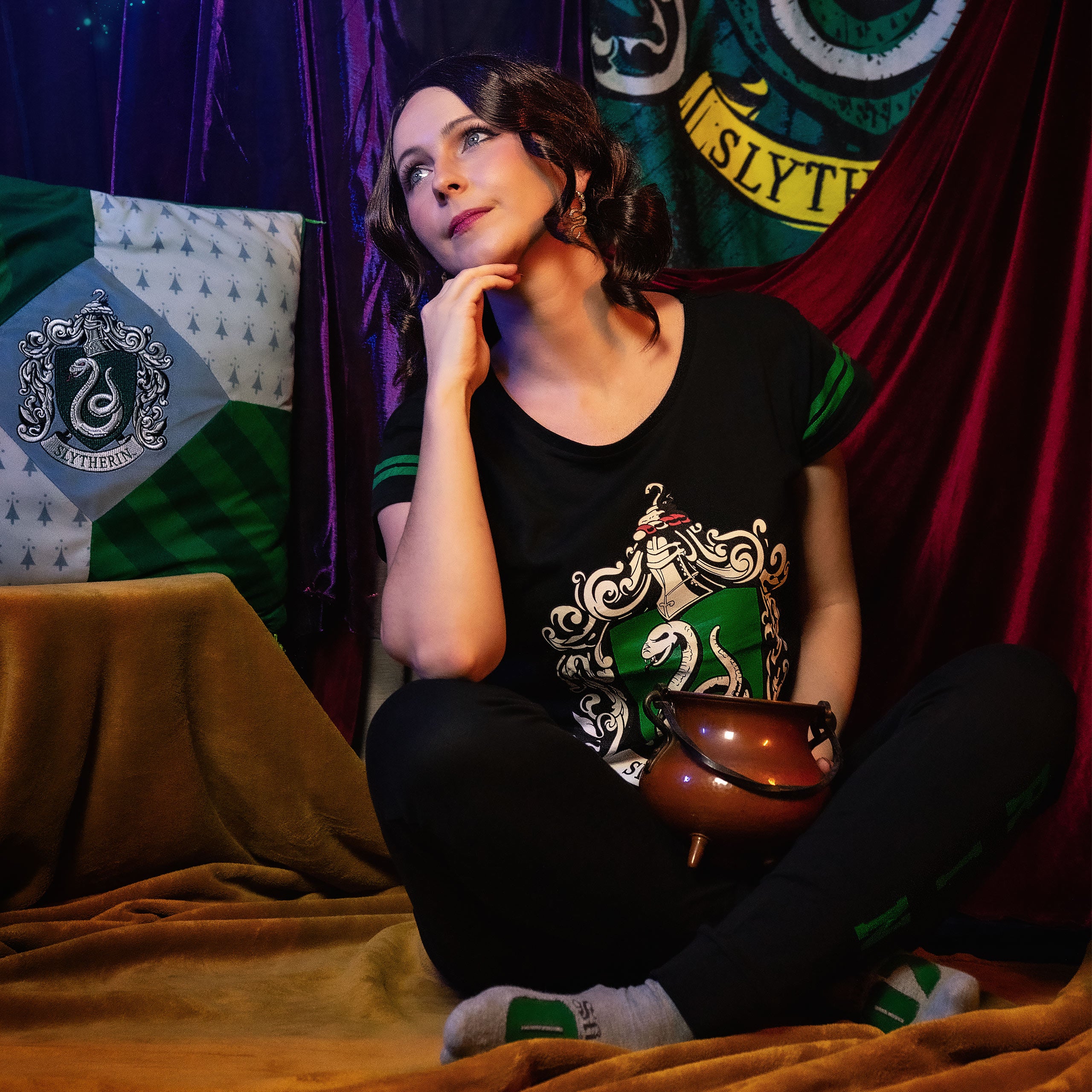 Product image Slytherin Crest Pajamas black - Harry Potter
