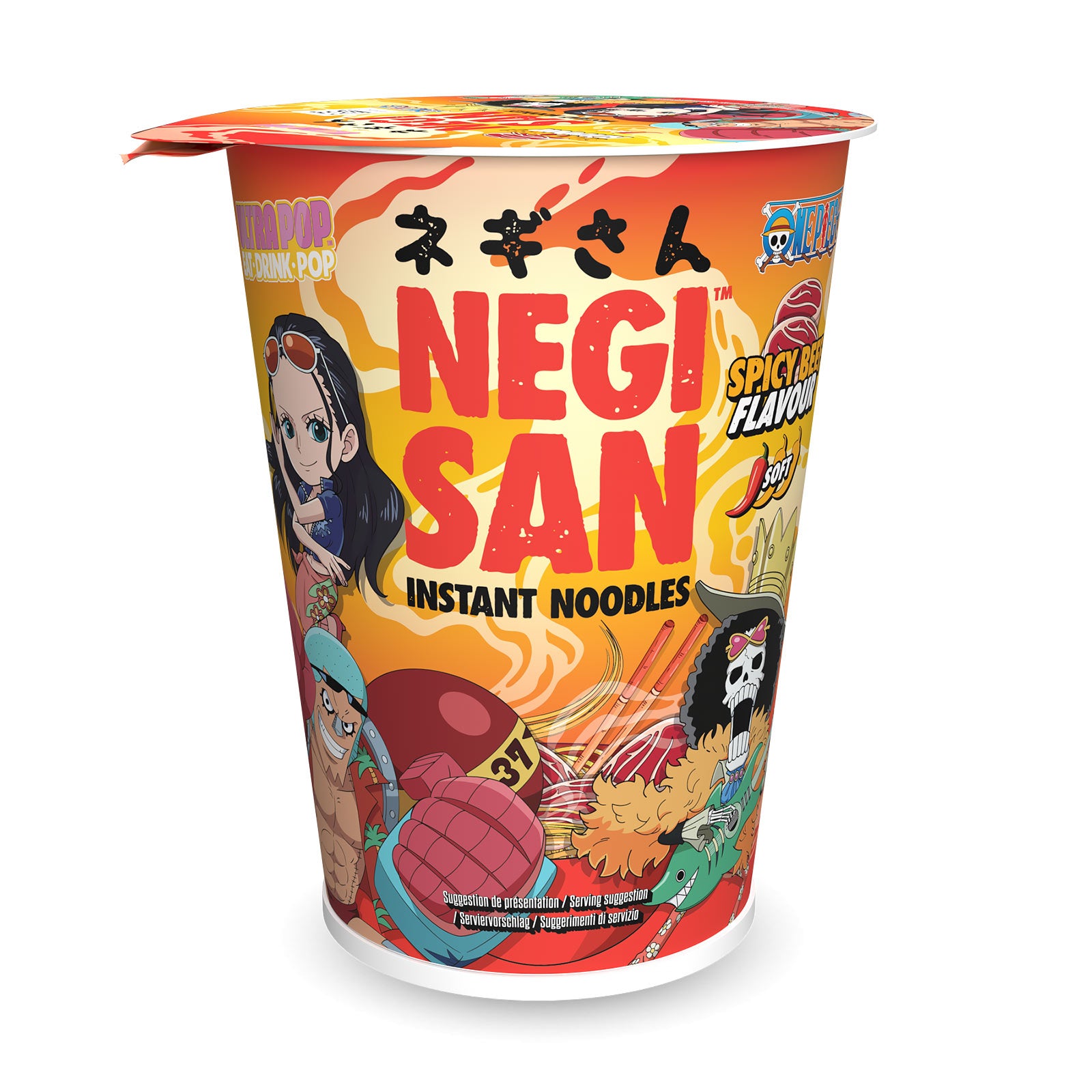 Product image Robin, Franky and Brook Spicy Beef Instant Noodles - One Piece