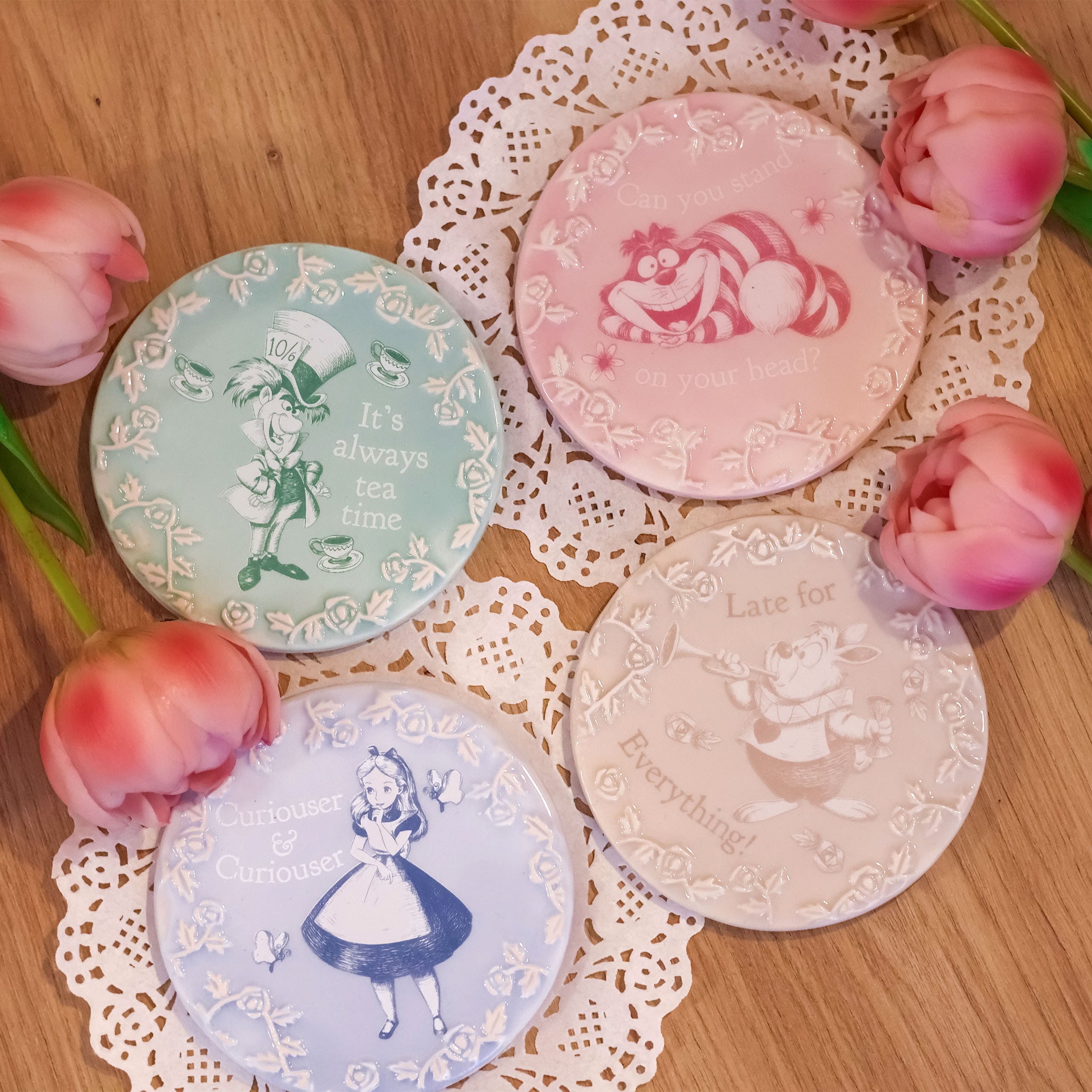 Product image Alice in Wonderland - Characters Coaster 4-piece set