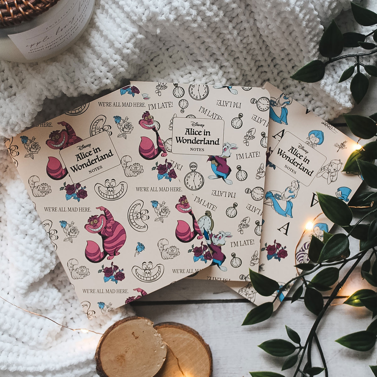 Product image Alice in Wonderland - Set of 3 Notebooks