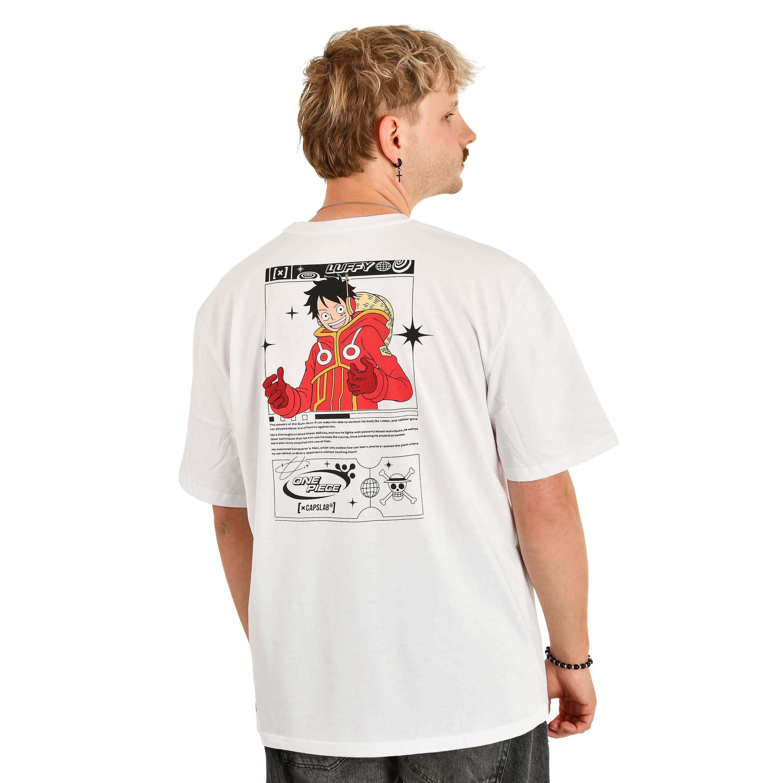 Product image One Piece - Luffy Capslab Oversize T-Shirt white
