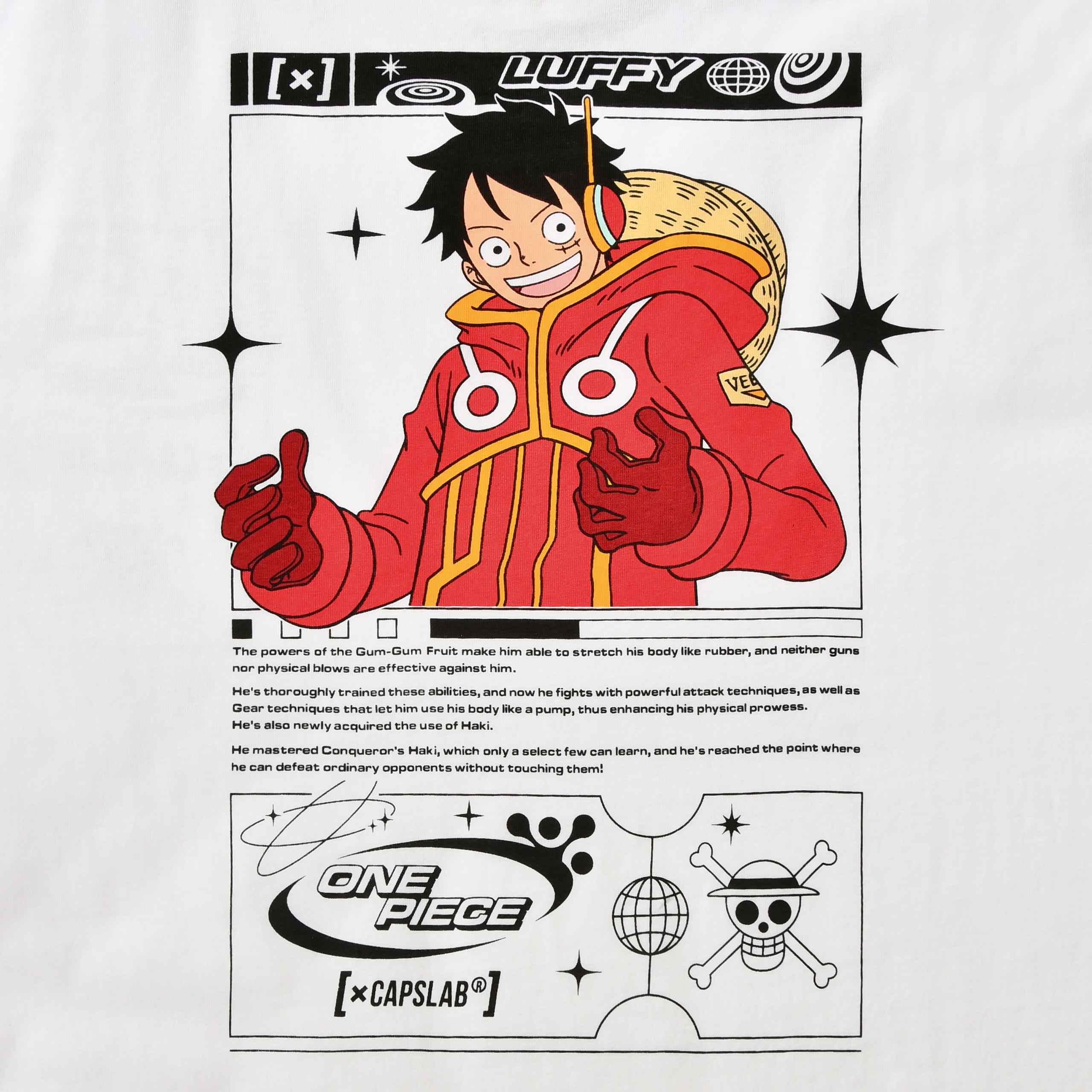 Product image One Piece - Luffy Capslab Oversize T-Shirt white