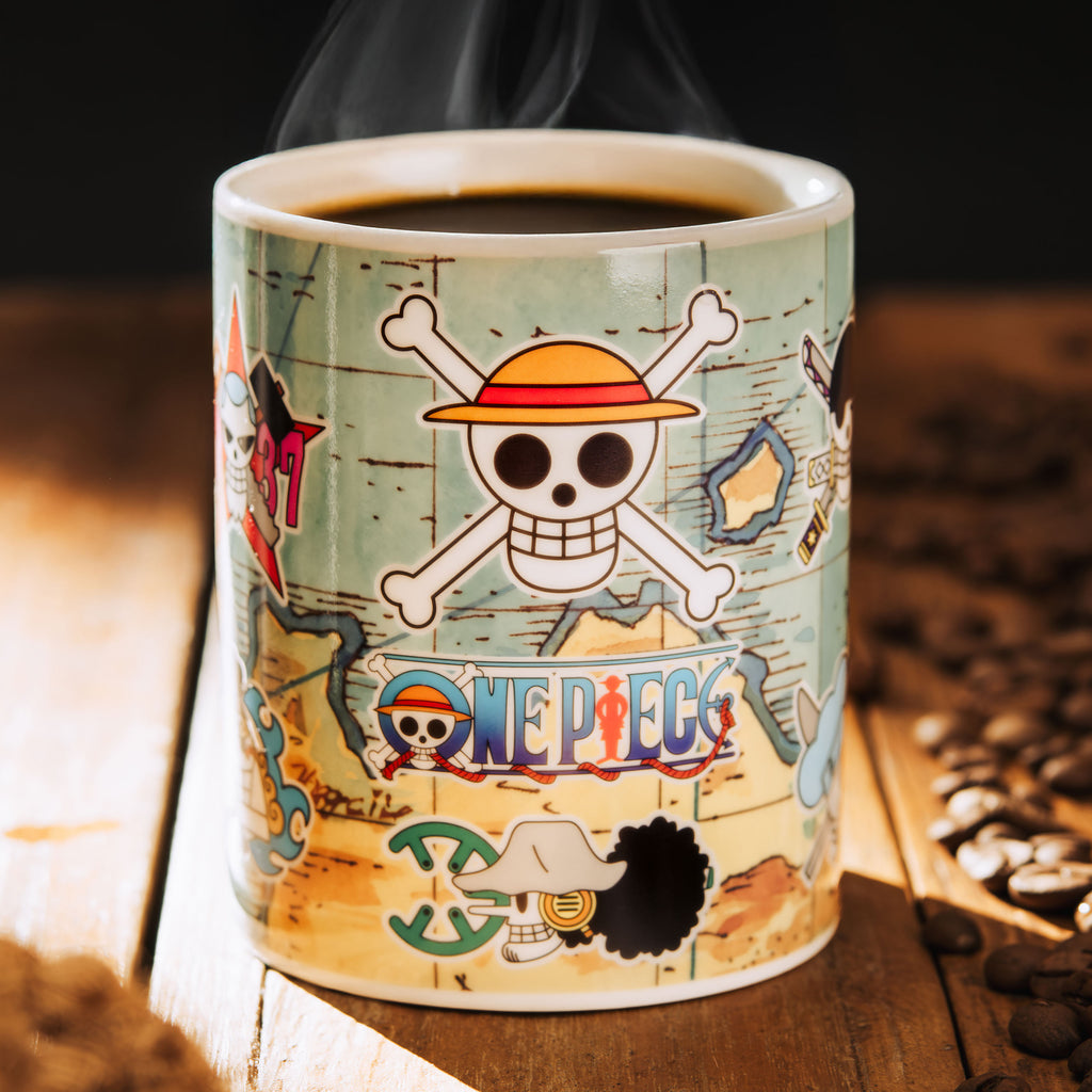 Product image One Piece - South Blue Map Heat Changing Mug