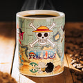Product image One Piece - South Blue Map Heat Changing Mug