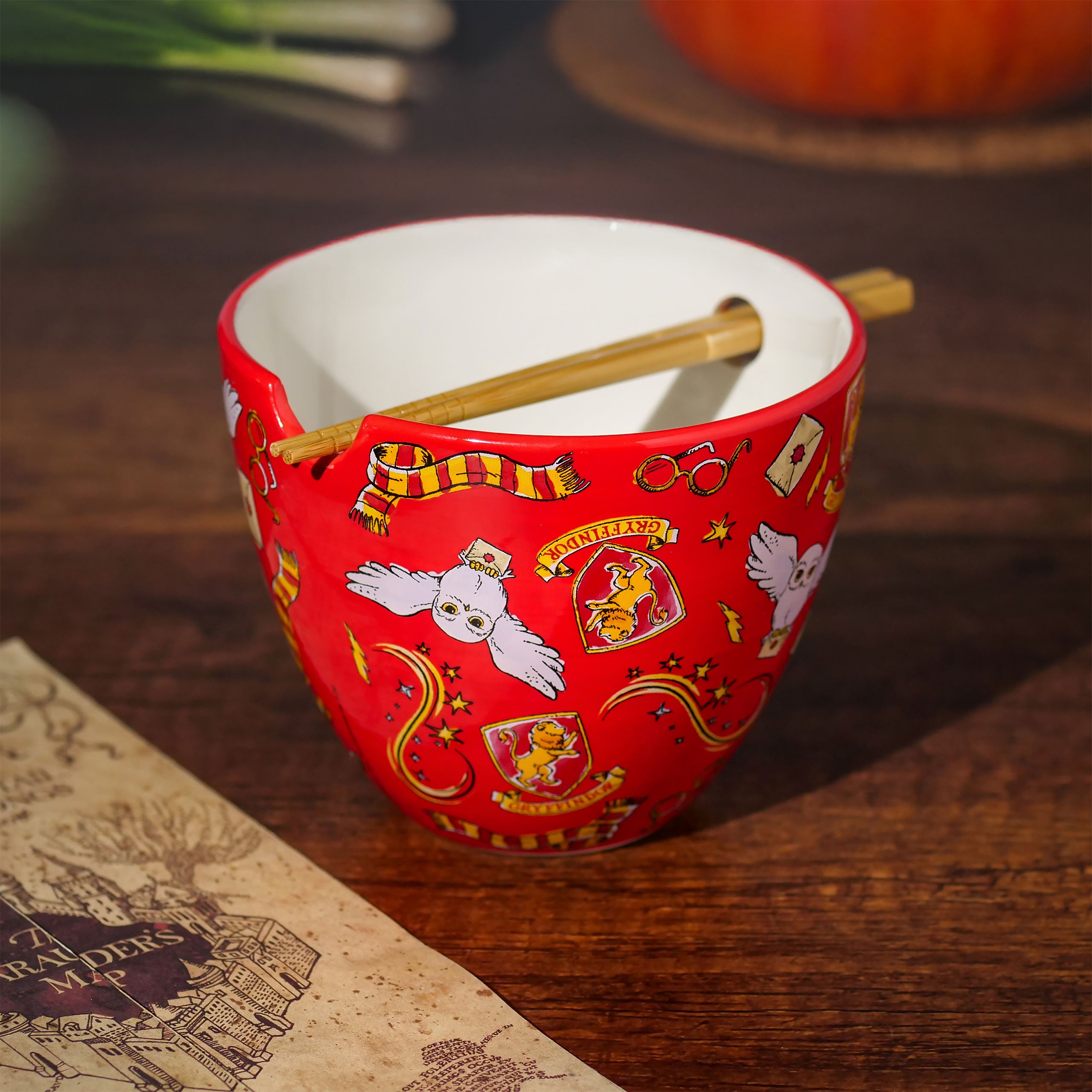 Product image Magic Symbols Ramen Bowl with Chopsticks - Harry Potter