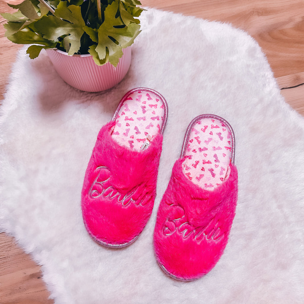 Product image Barbie - Logo Plush Slippers
