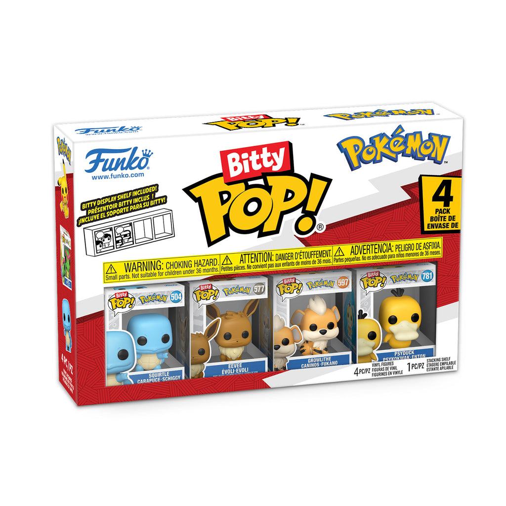 Product image Pokemon - Squirtle and Friends Funko Bitty Pop 4-Figure Set Series 4