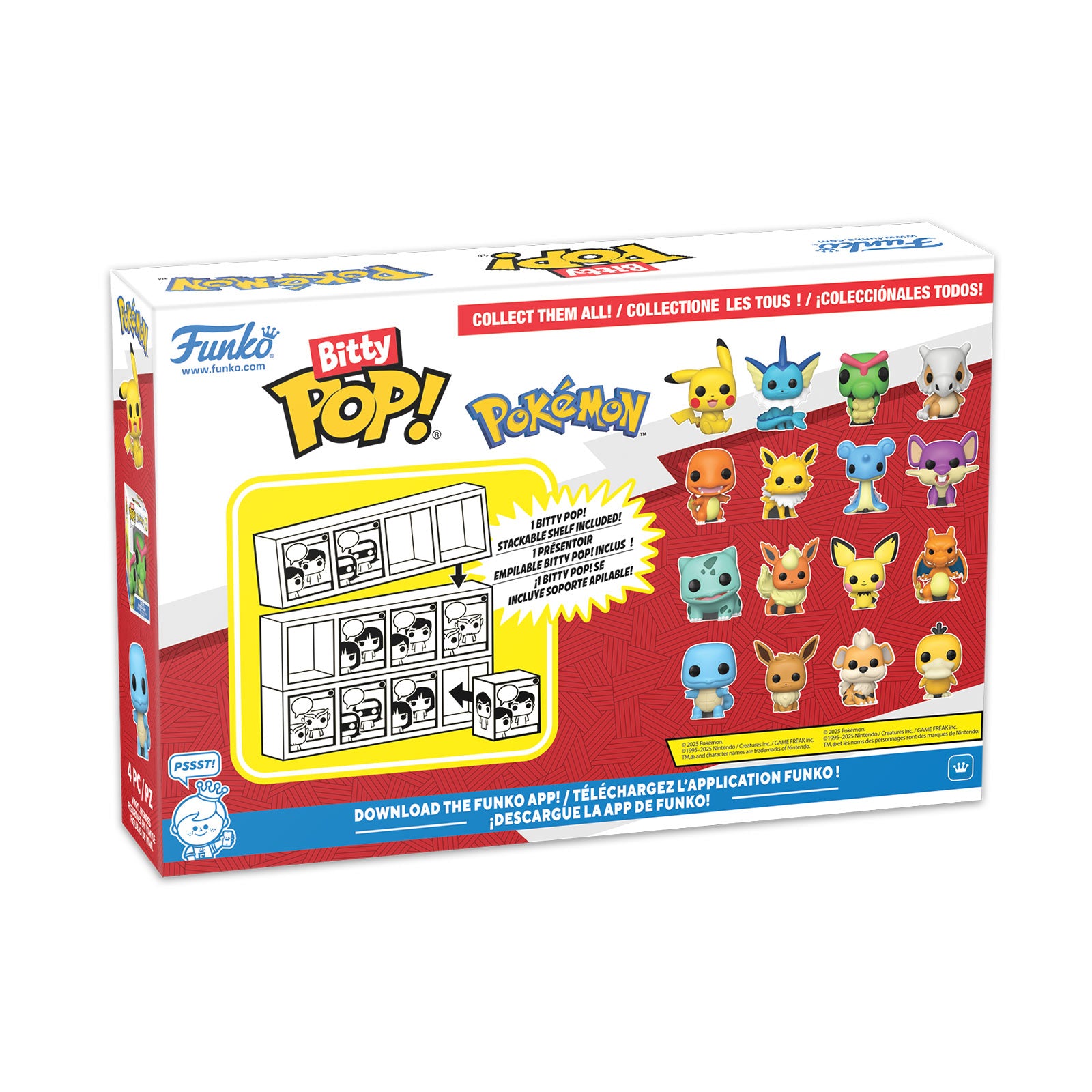 Product image Pokemon - Squirtle and Friends Funko Bitty Pop 4-Figure Set Series 4