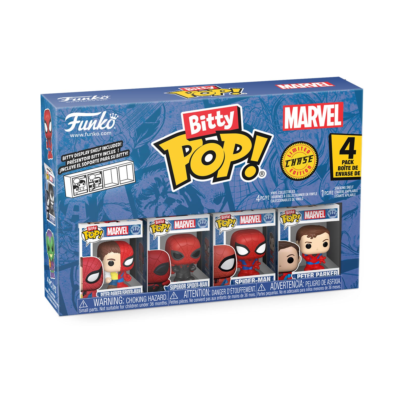 Product image Marvel - Spider-Man Funko Bitty Pop 4-Pack Figure Set Series 4