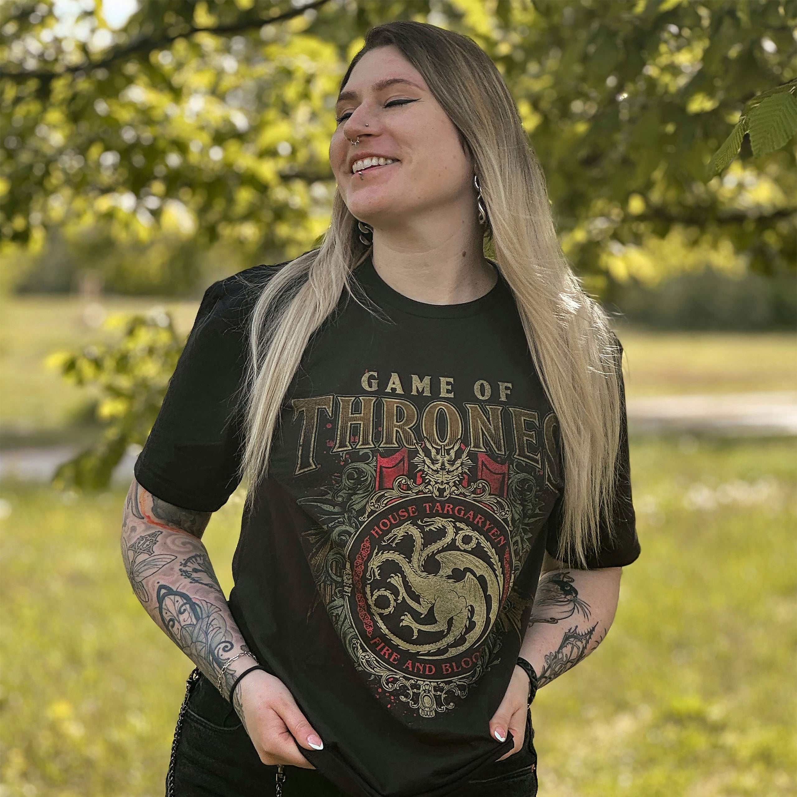 Product image Game of Thrones - Targaryen Ornaments T-Shirt Black