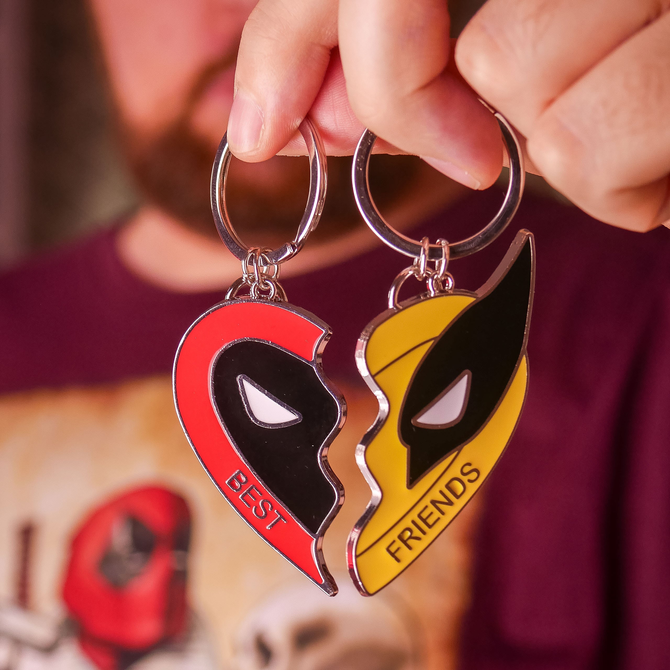 Product image Deadpool and Wolverine - Best Friends Keychain Set (2 Pieces)