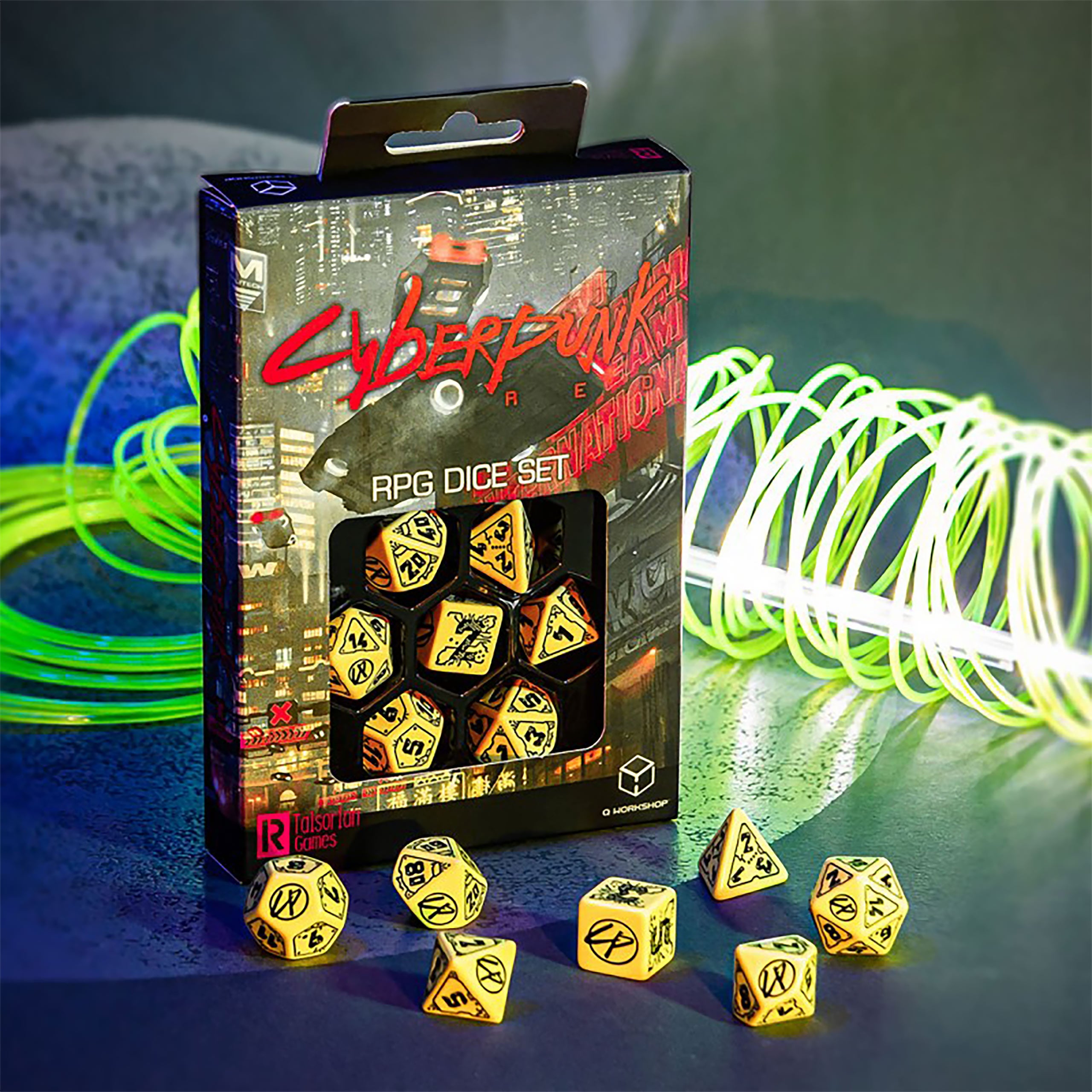 Product image Cyberpunk: Red - Danger Zone RPG Dice Set 7 pcs