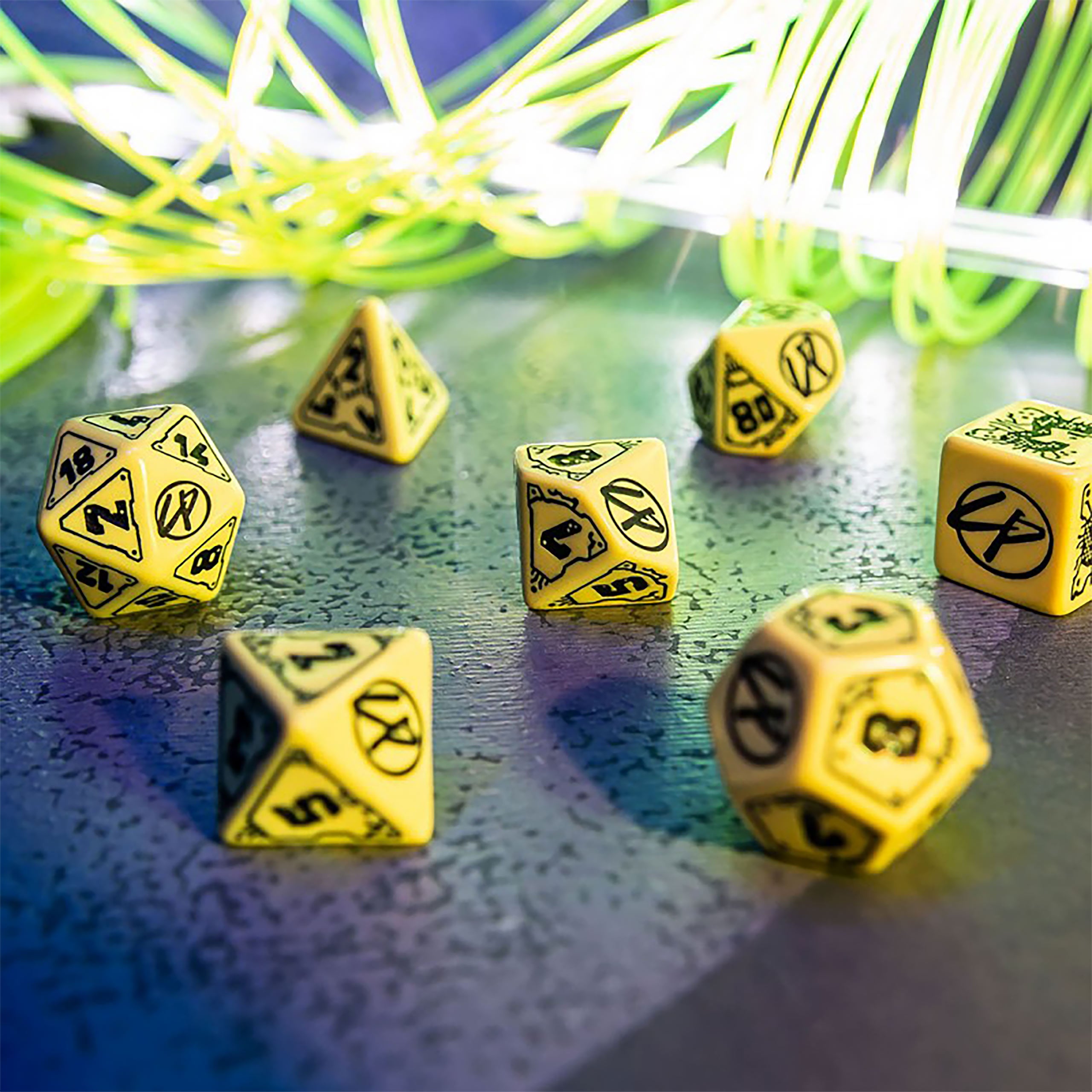 Product image Cyberpunk: Red - Danger Zone RPG Dice Set 7 pcs