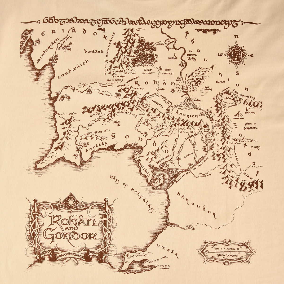 Product image The Lord of the Rings - Fellowship Rohan and Gondor Oversize T-Shirt beige