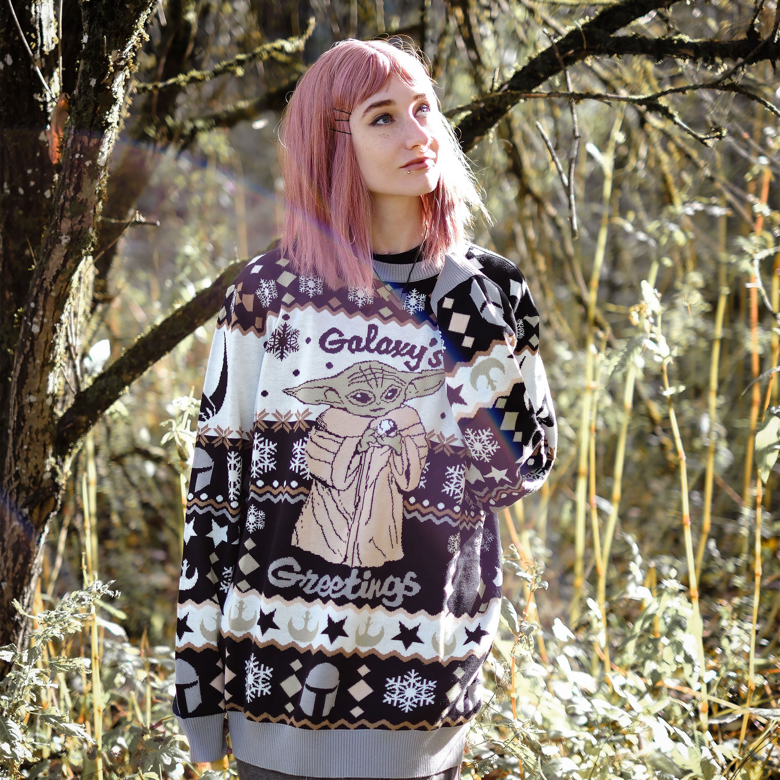 Product image Grogu Galaxy's Greetings Knit Sweater - Star Wars The Mandalorian