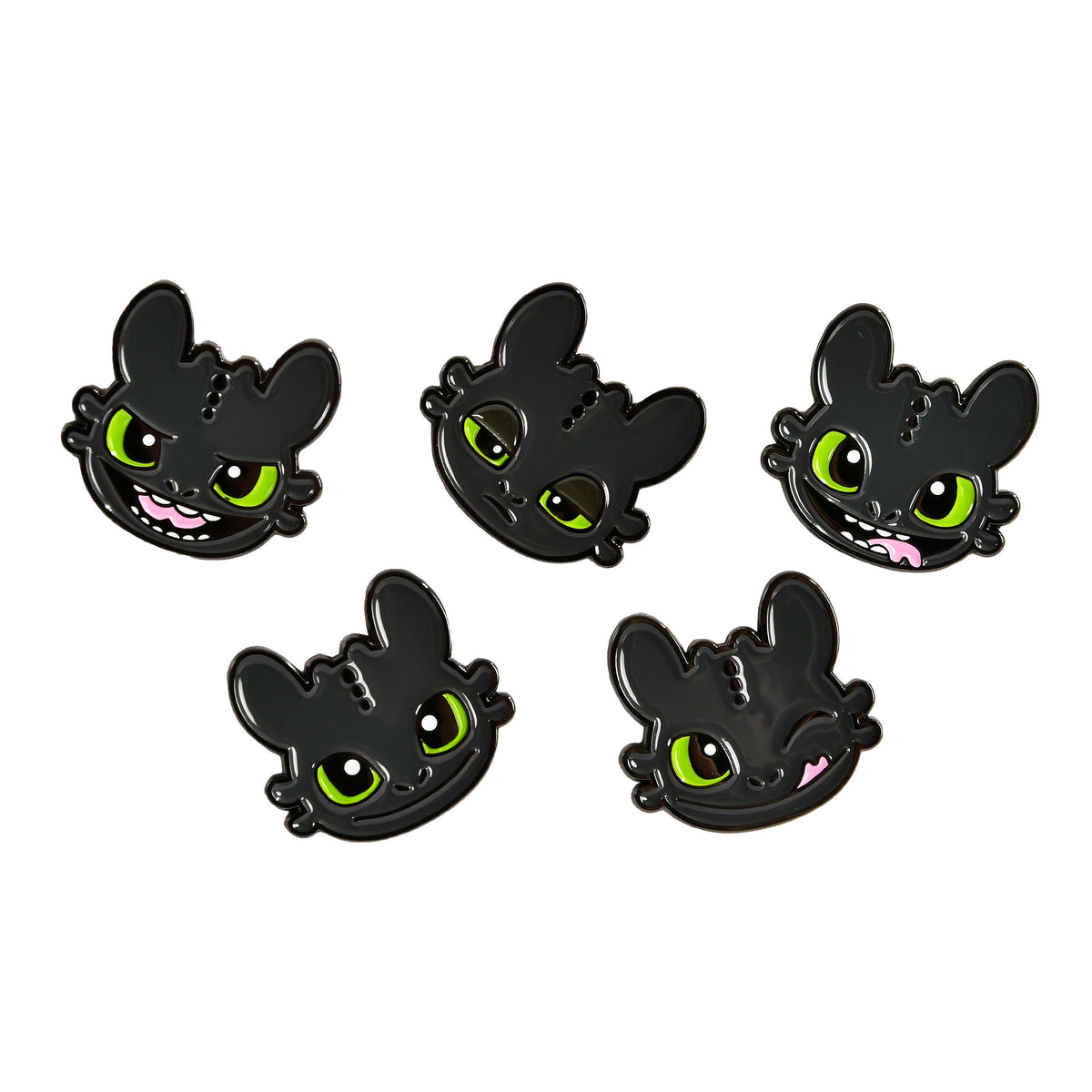 Product image How to Train Your Dragon - Toothless Pins 5-Piece Set