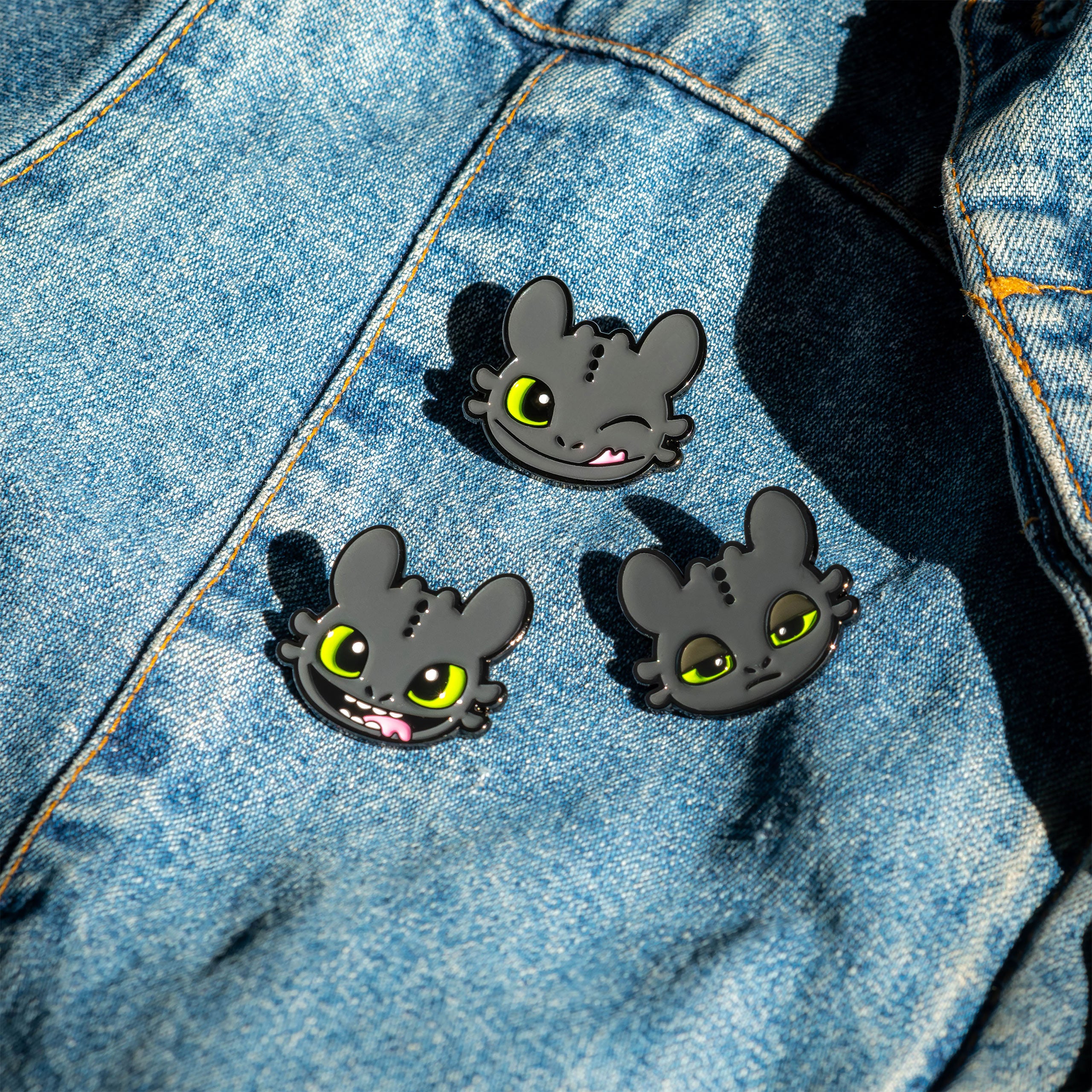 Product image How to Train Your Dragon - Toothless Pins 5-Piece Set