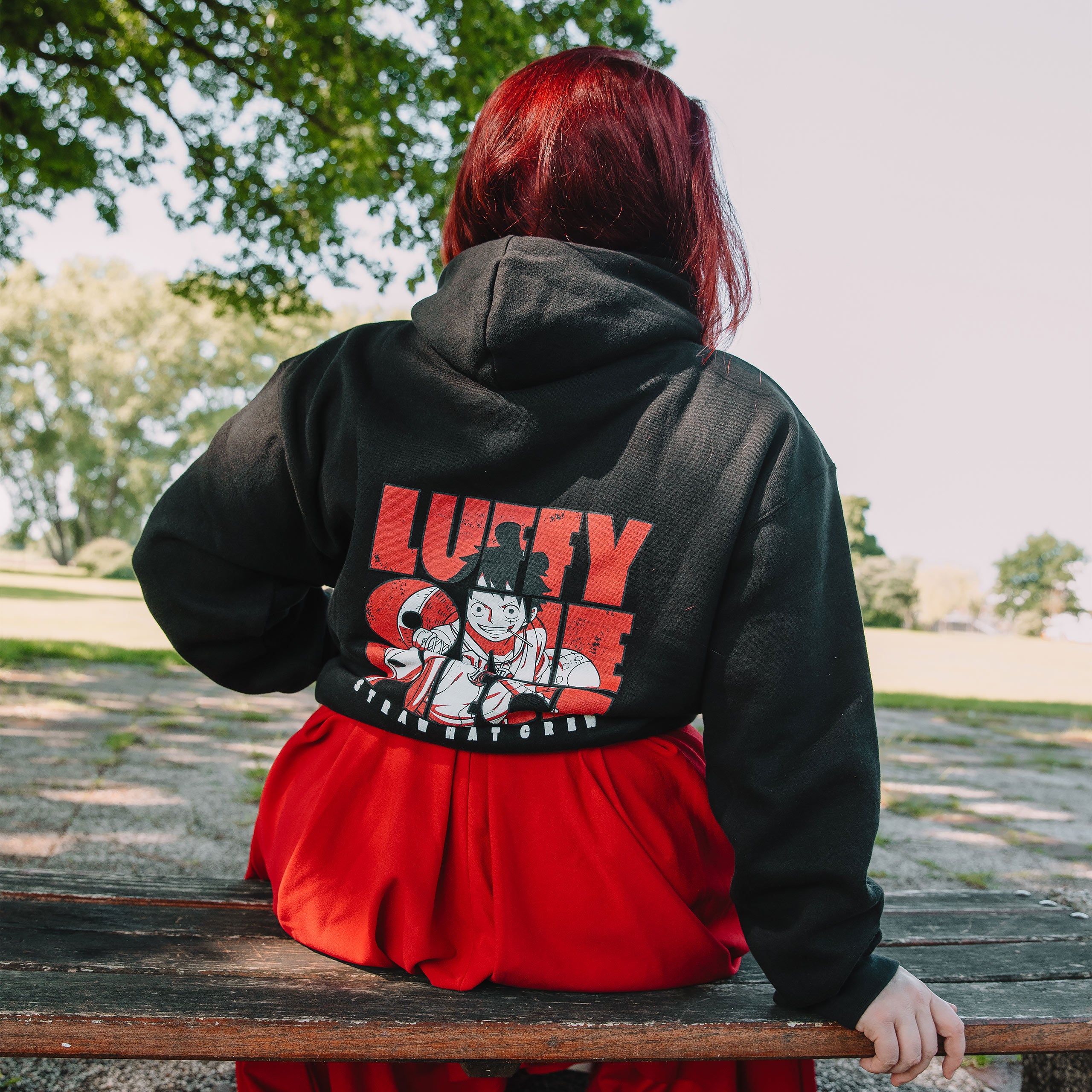 Product image One Piece - Luffy Straw Hat Crew Hoodie black