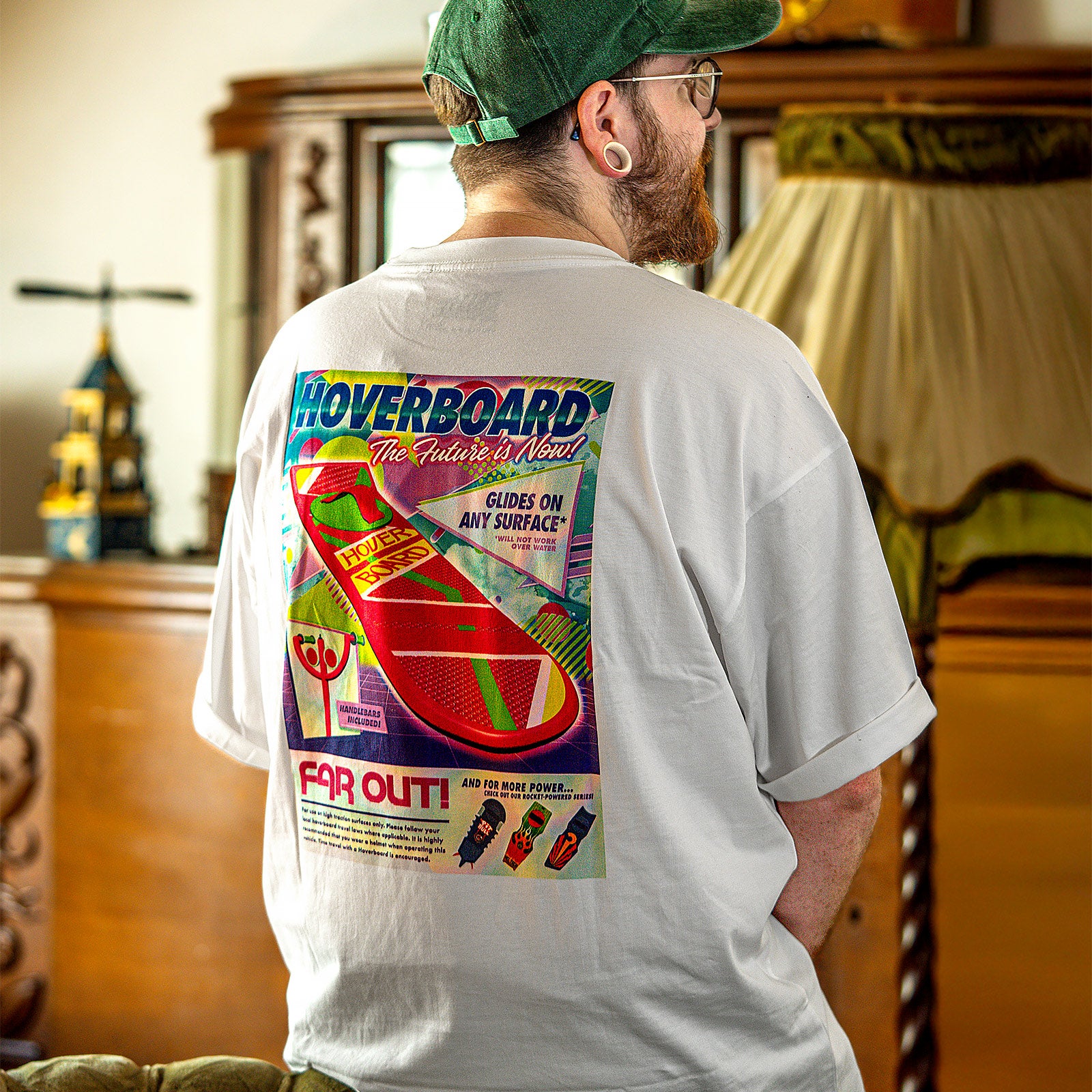 Product image Back to the Future - Hoverboard Oversize T-Shirt White