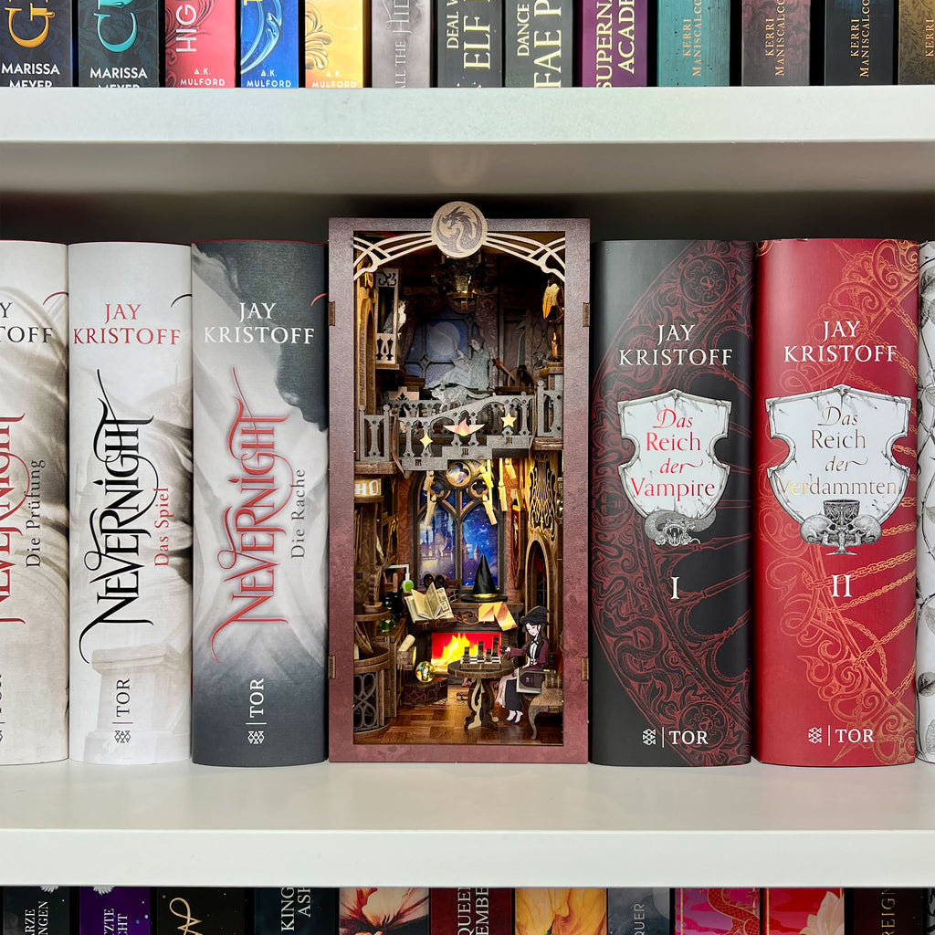 Product image Flame Common Room Book Nook Wooden Model Kit for Harry Potter Fans