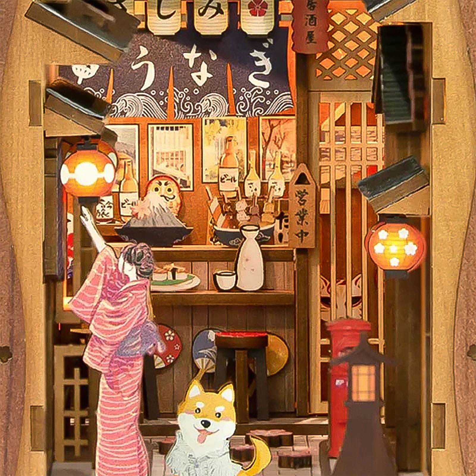 Product image Sakura - Under the Sakura Tree Book Nook Model Kit Wood