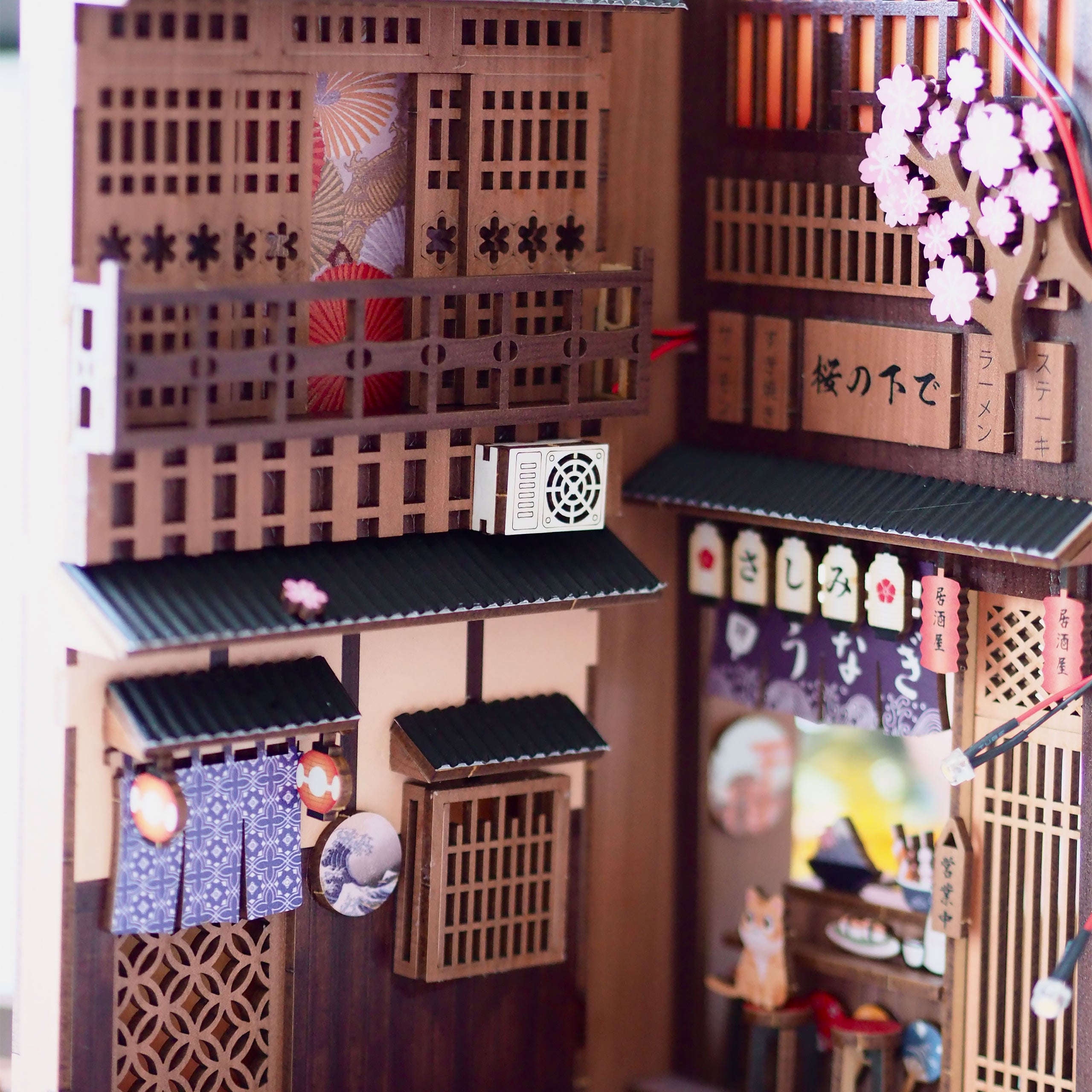 Product image Sakura - Under the Sakura Tree Book Nook Model Kit Wood