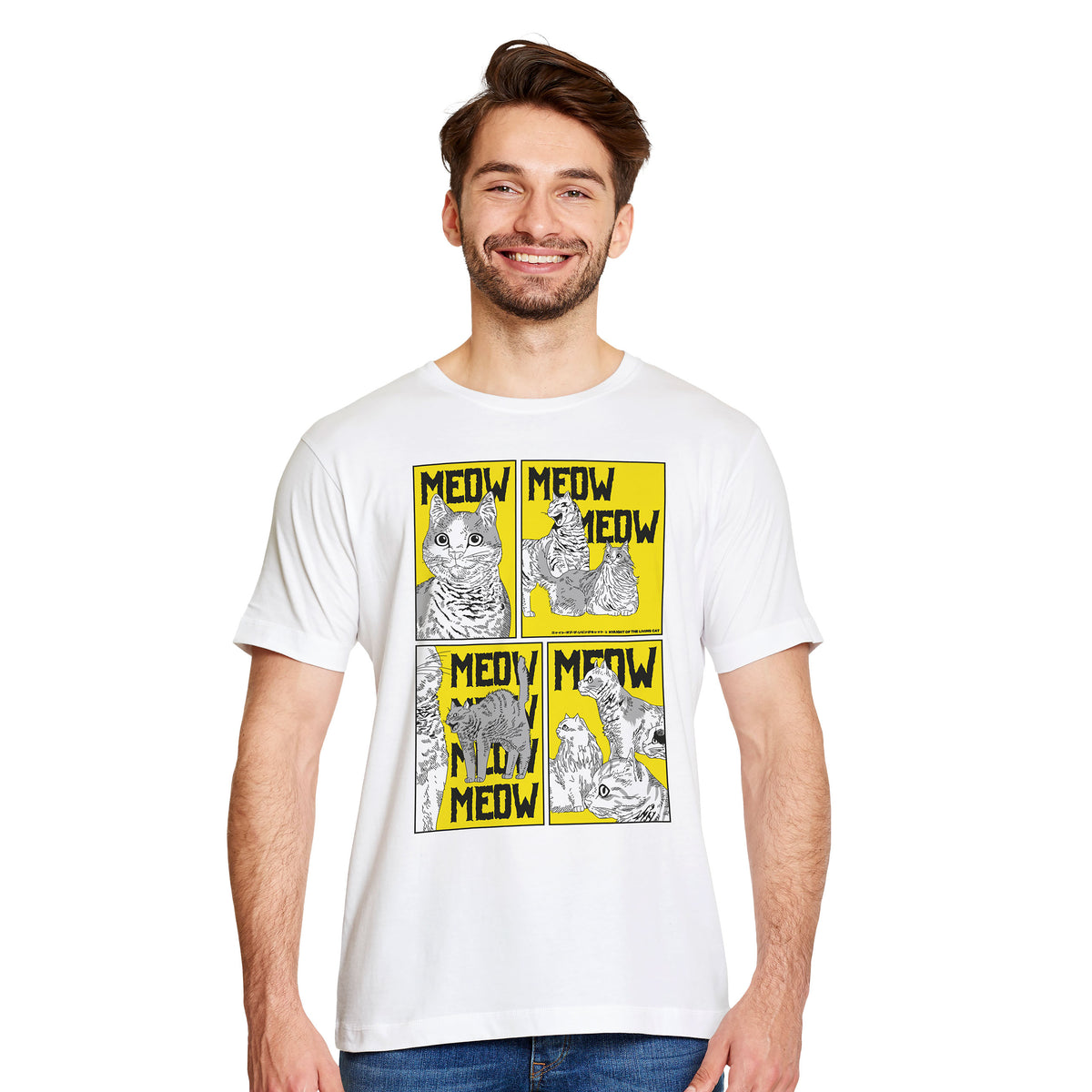 Product image Meow T-Shirt for Night of the Living Cat Fans white