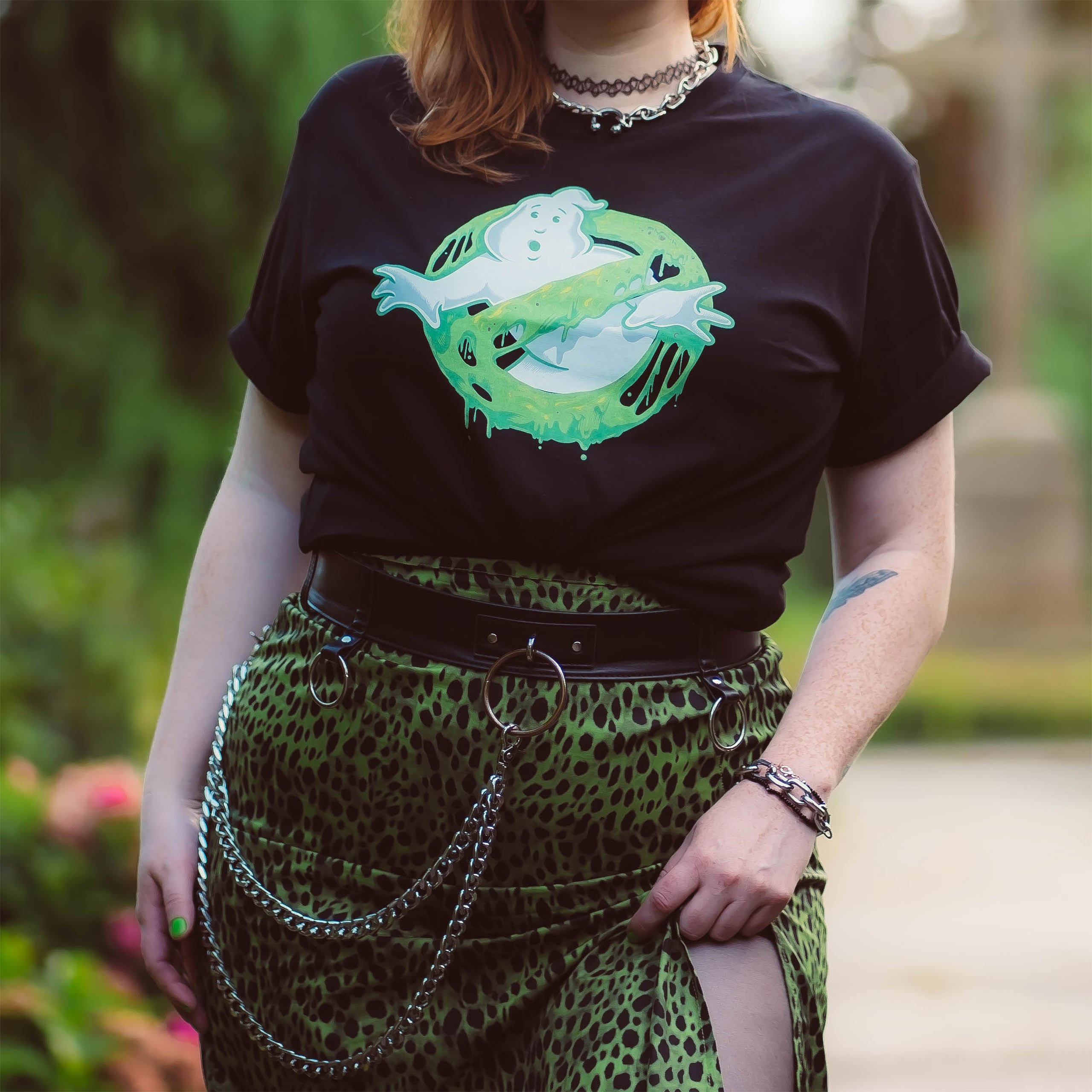 Product image Ghostbusters - Glow in the Dark Slime Logo T-Shirt Black
