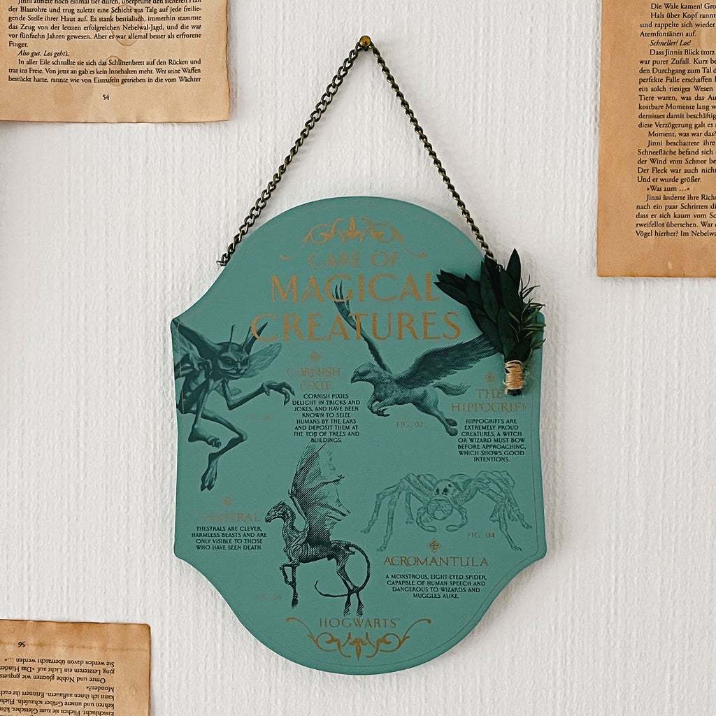 Product image Harry Potter - Care of Magical Creatures Wooden Wall Art