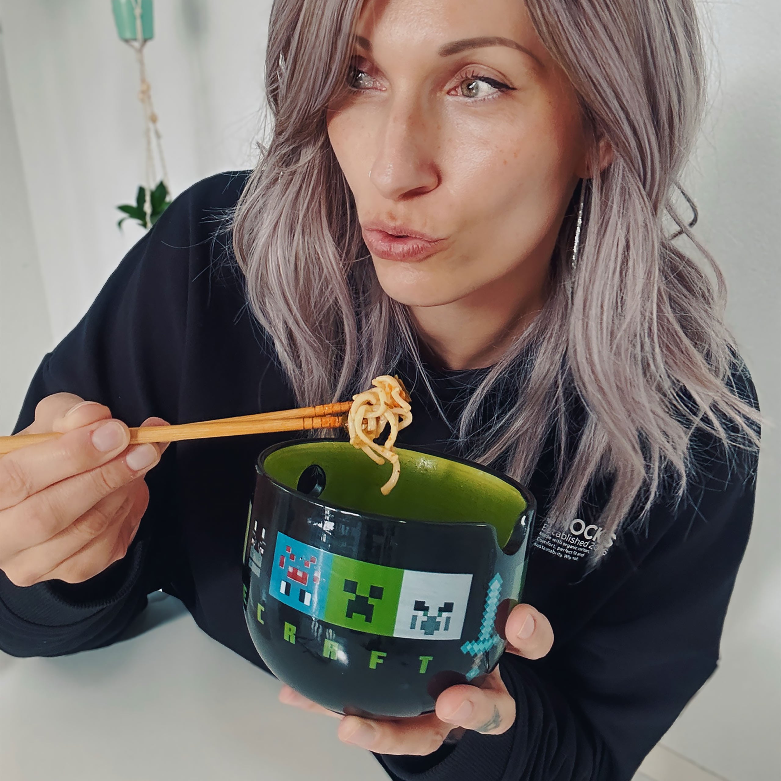 Product image Minecraft - Creeper Ramen Bowl with Chopsticks