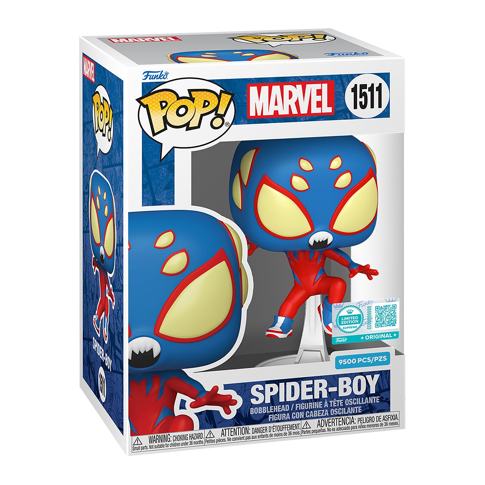 Product image Spider-Man - Spider-Boy Funko Pop Bobblehead Figure Limited Edition Supreme