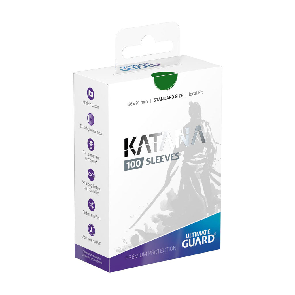 Product image Ultimate Guard Katana Card Sleeves green 100-pack for TCG standard size
