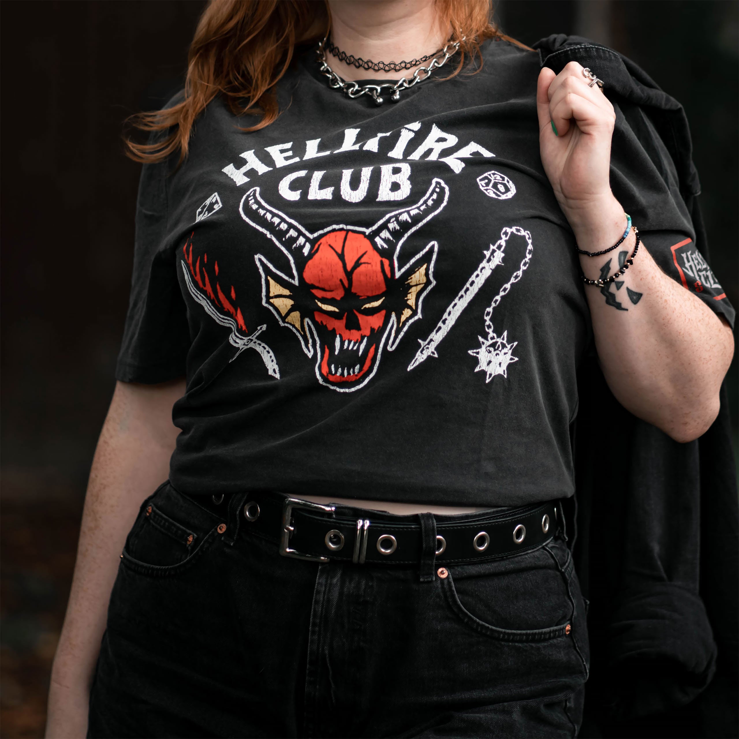 Product image Stranger Things - Hellfire Club T-shirt gray