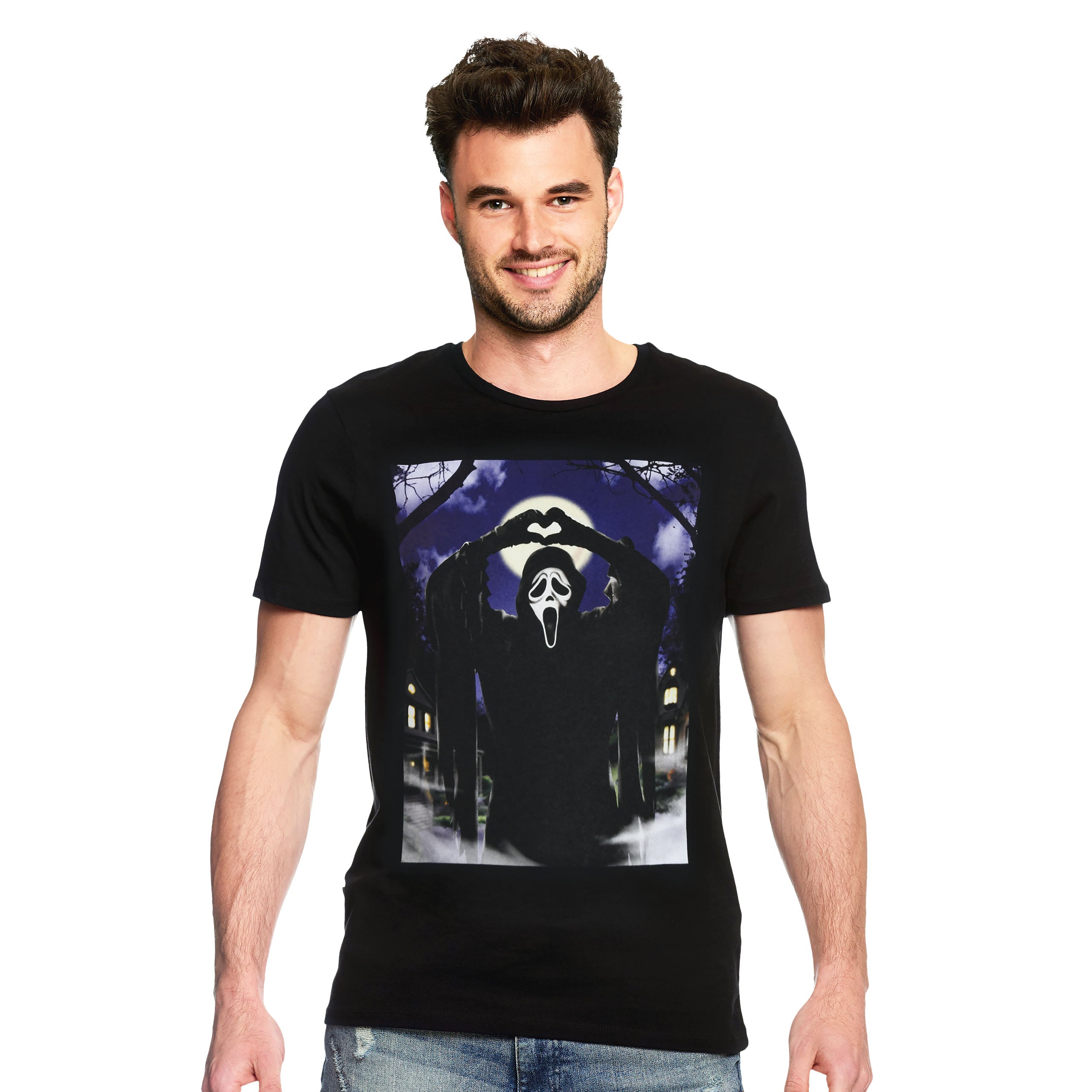 Product image Ghost Face - Hearts T-Shirt Black