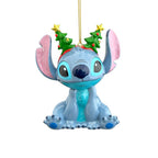 Product image Stitch with Headband Christmas Tree Ornament - Lilo & Stitch