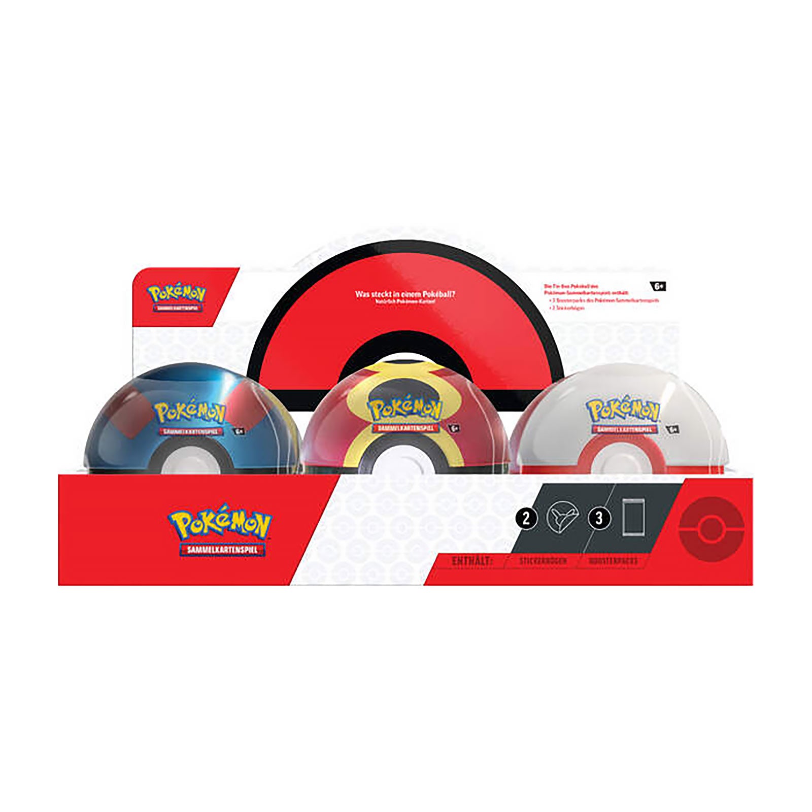 Product image Pokémon - Mystery Pokéball Cards Tin Box Display Fall 2025
