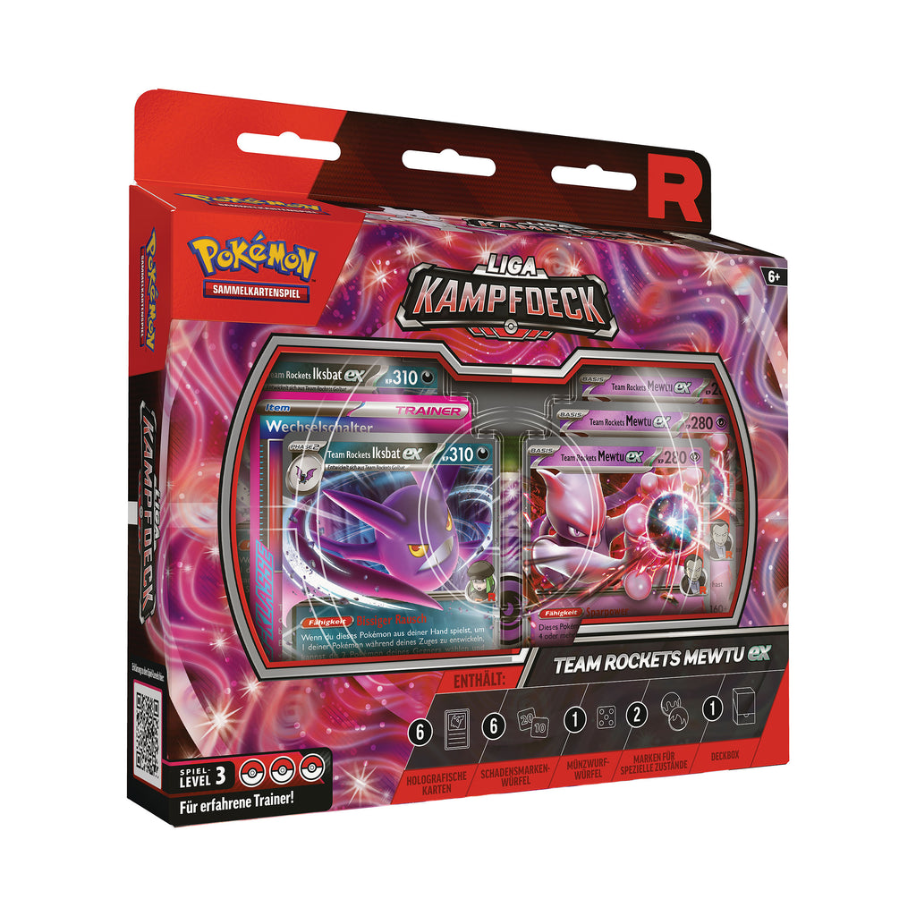 Product image Pokémon - Rocket’s Mewtwo ex League Battle Deck Trading Card Game Box