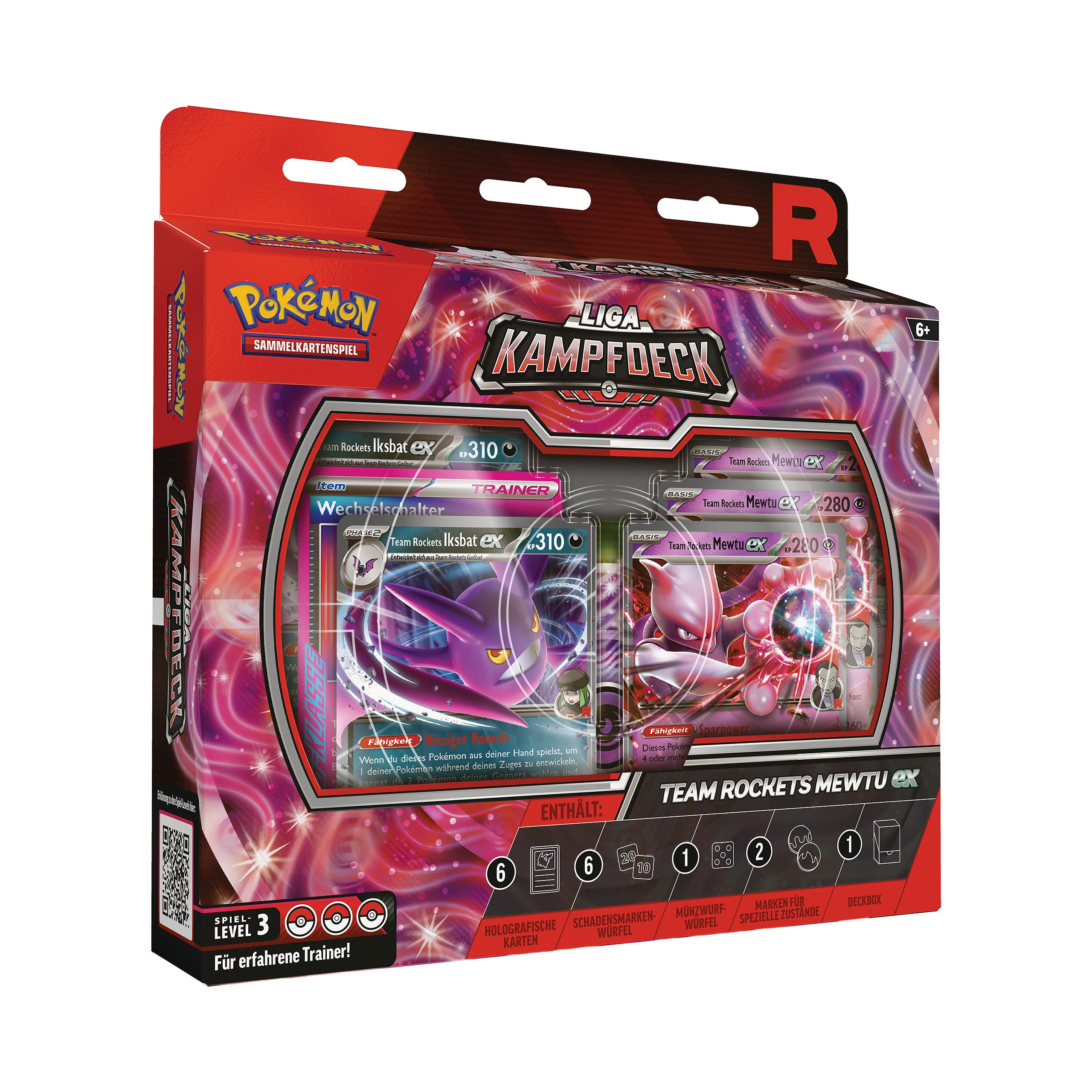 Product image Pokémon - Rocket’s Mewtwo ex League Battle Deck Trading Card Game Box